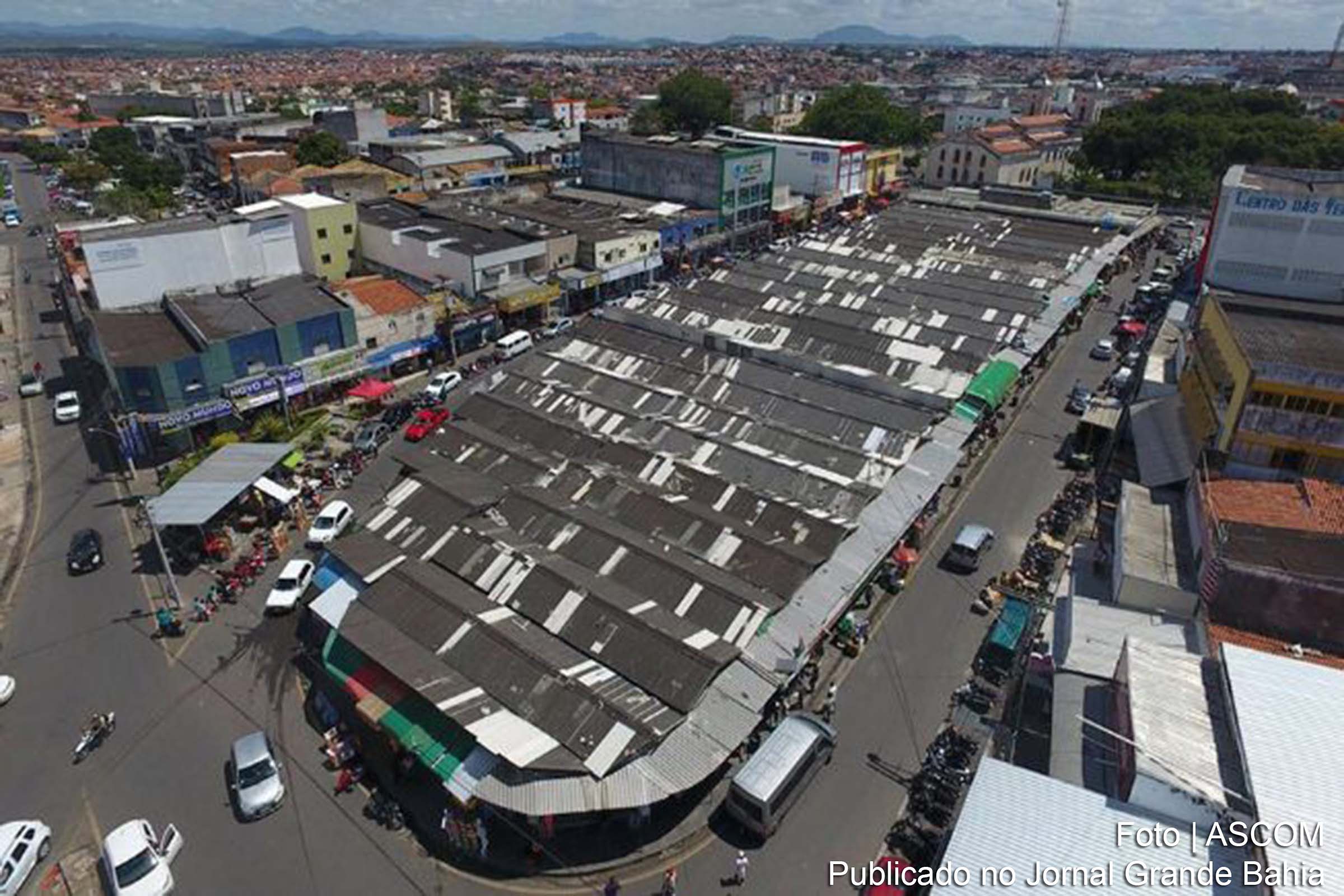 Vista aérea do Feiraguay, em Feira de Santana.