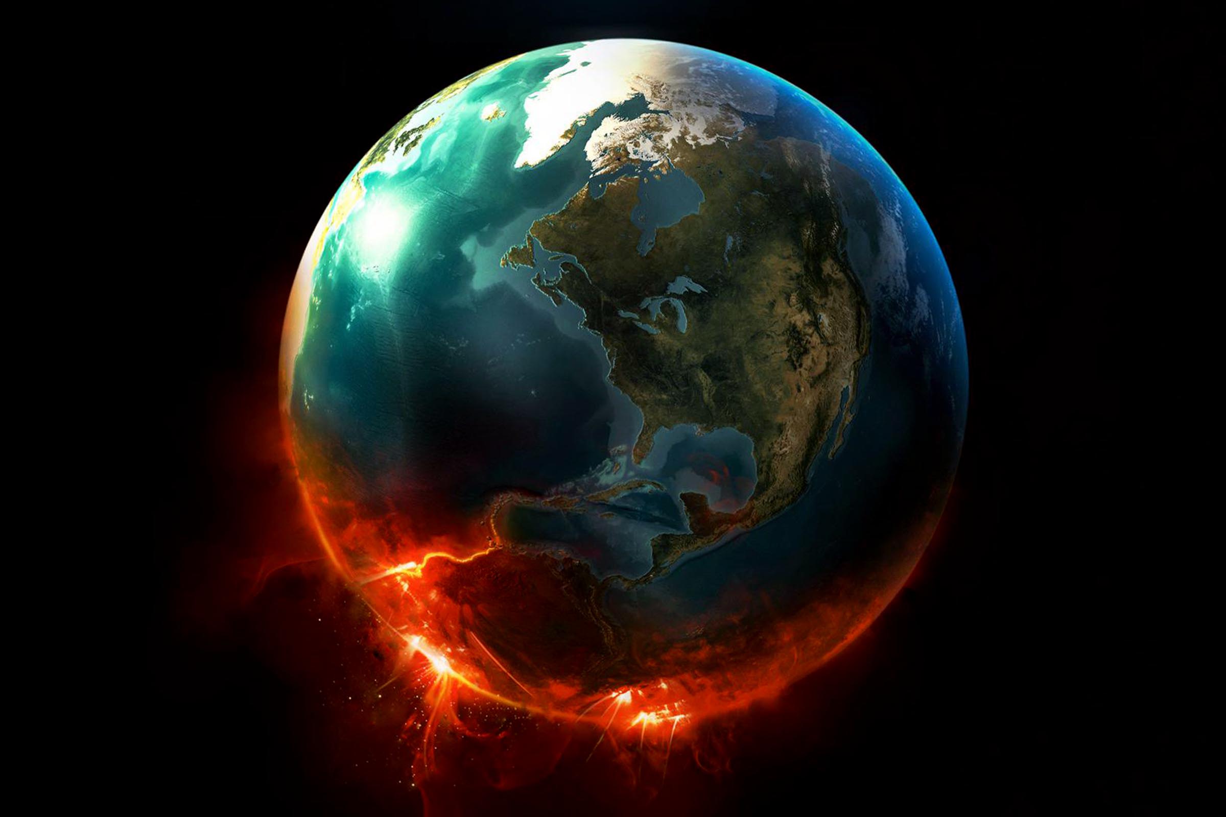 Aquecimento global está afetando o planeta Terra.