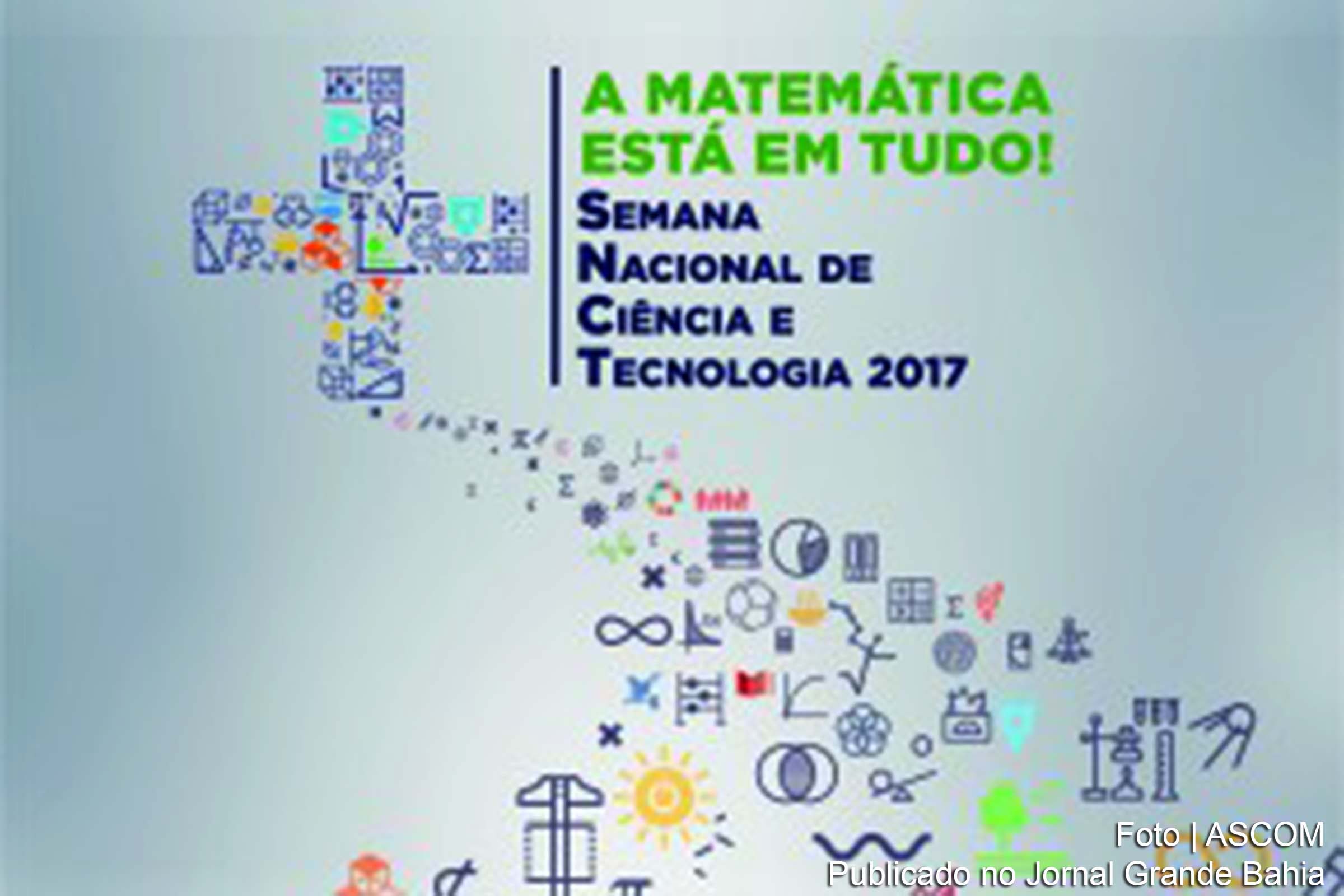 Cartaz da Semana Nacional de Ciência e Tecnologia.