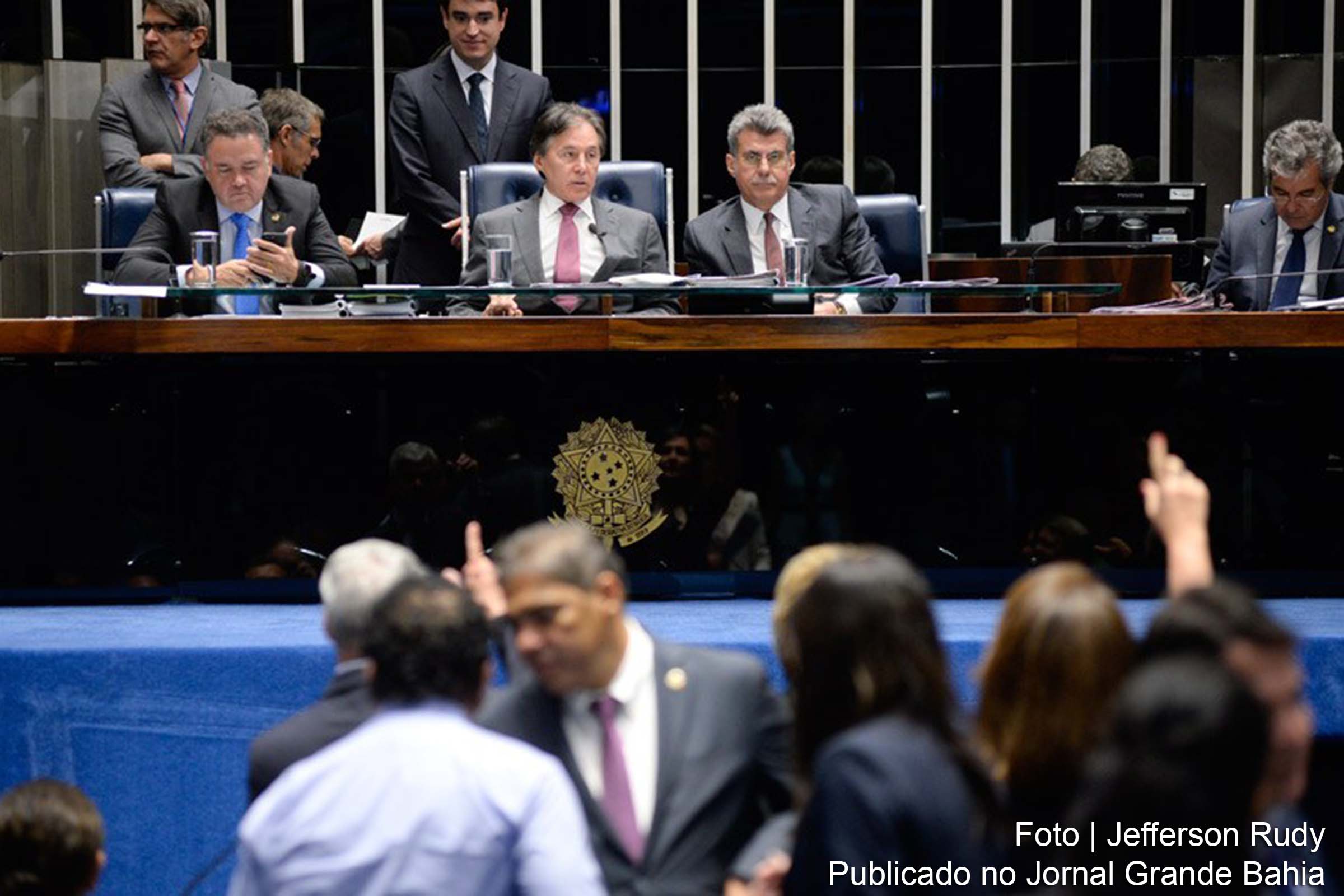 Sessão do Plenário do Senado Federal para votação do projeto que originou a lei que regulariza situação de servidores de cartórios.