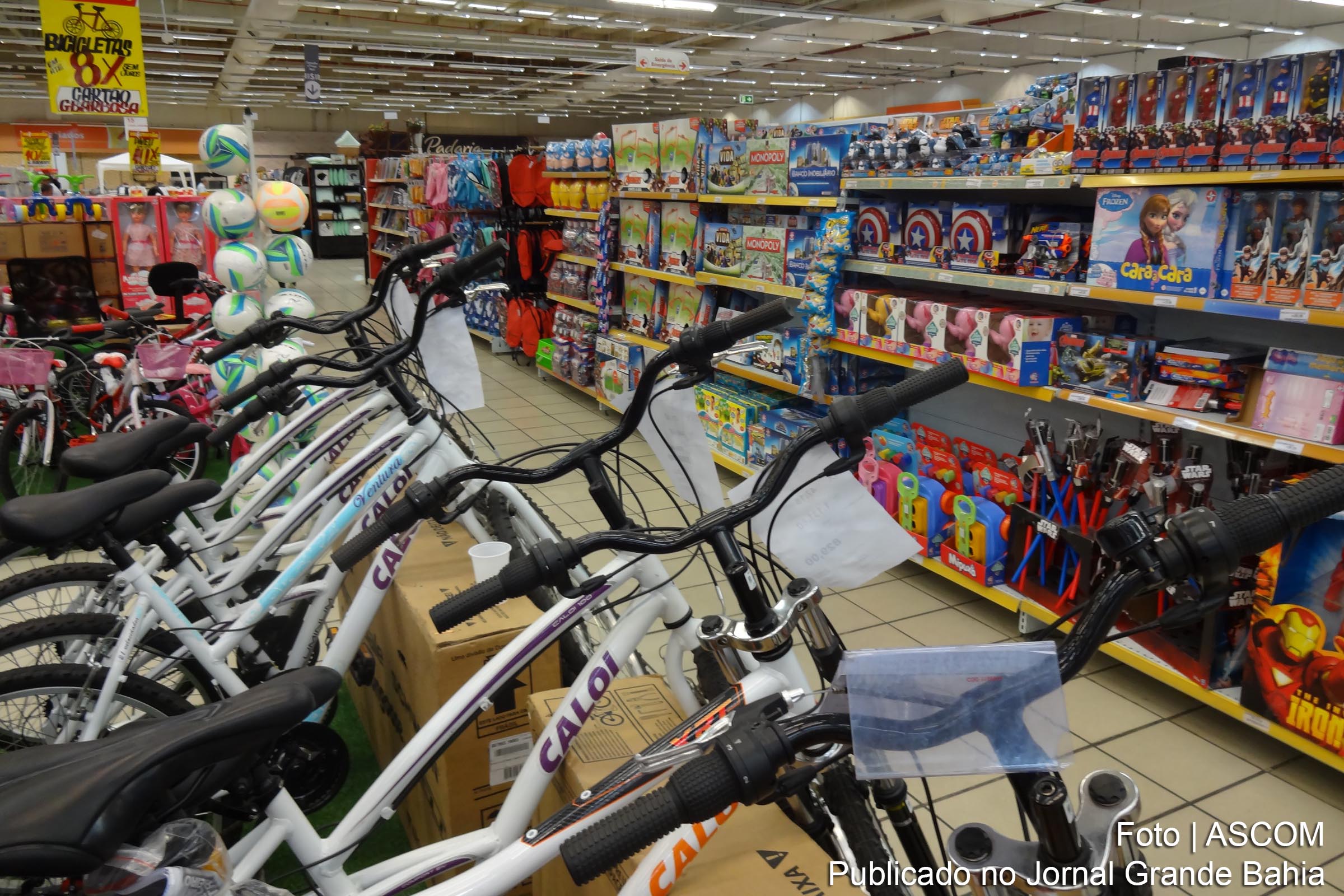 Rede de Supermercados GBarbosa reduz preços de brinquedos.