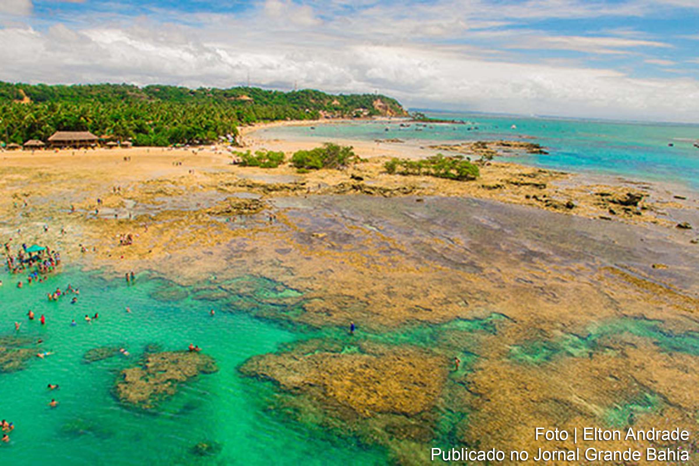 Vista do quarta praia de Morro de São Paulo.