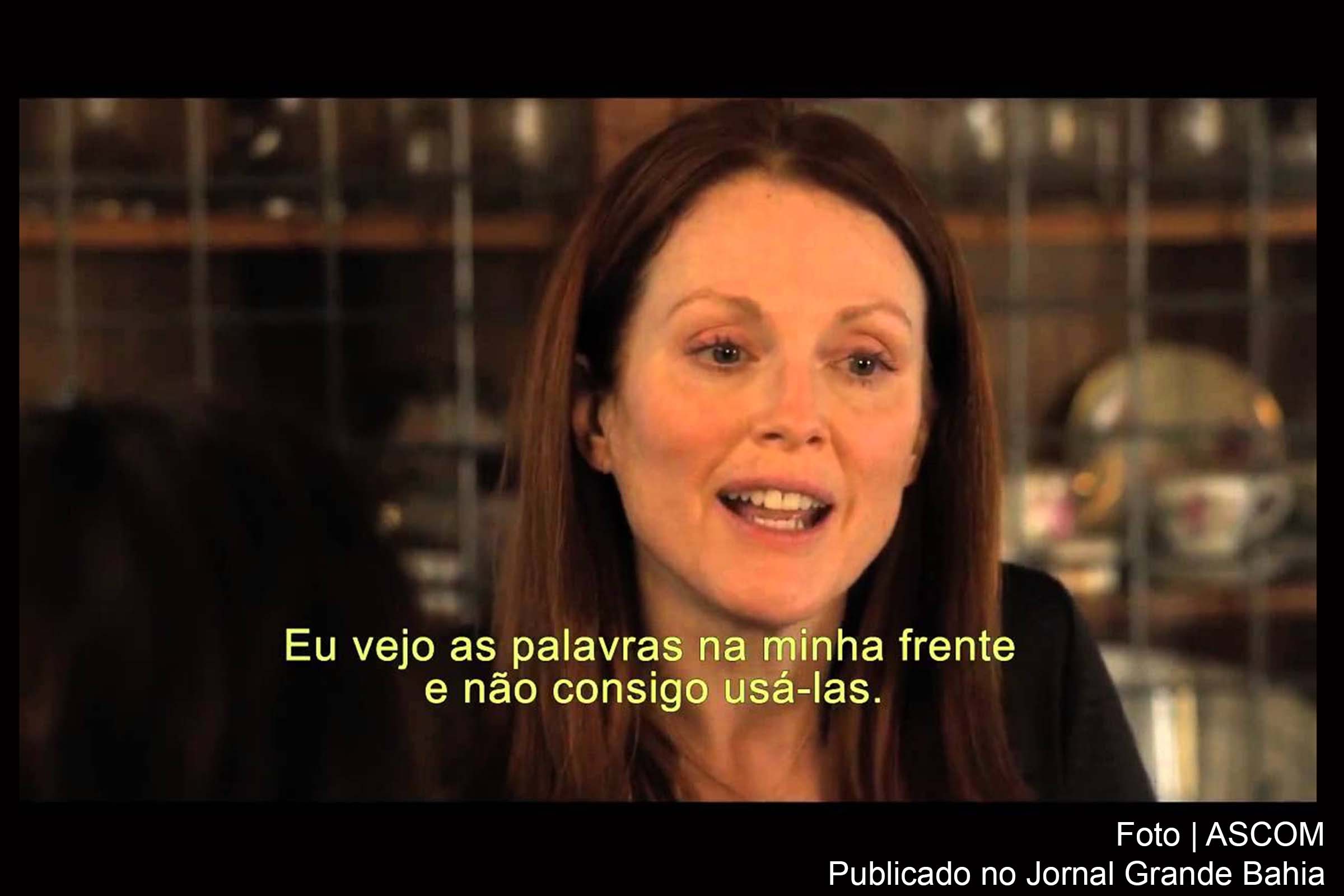 Cena do filme – Para sempre Alice- mostra o drama da doença enfrentada pela personagem interpretada por Julianne Moore.