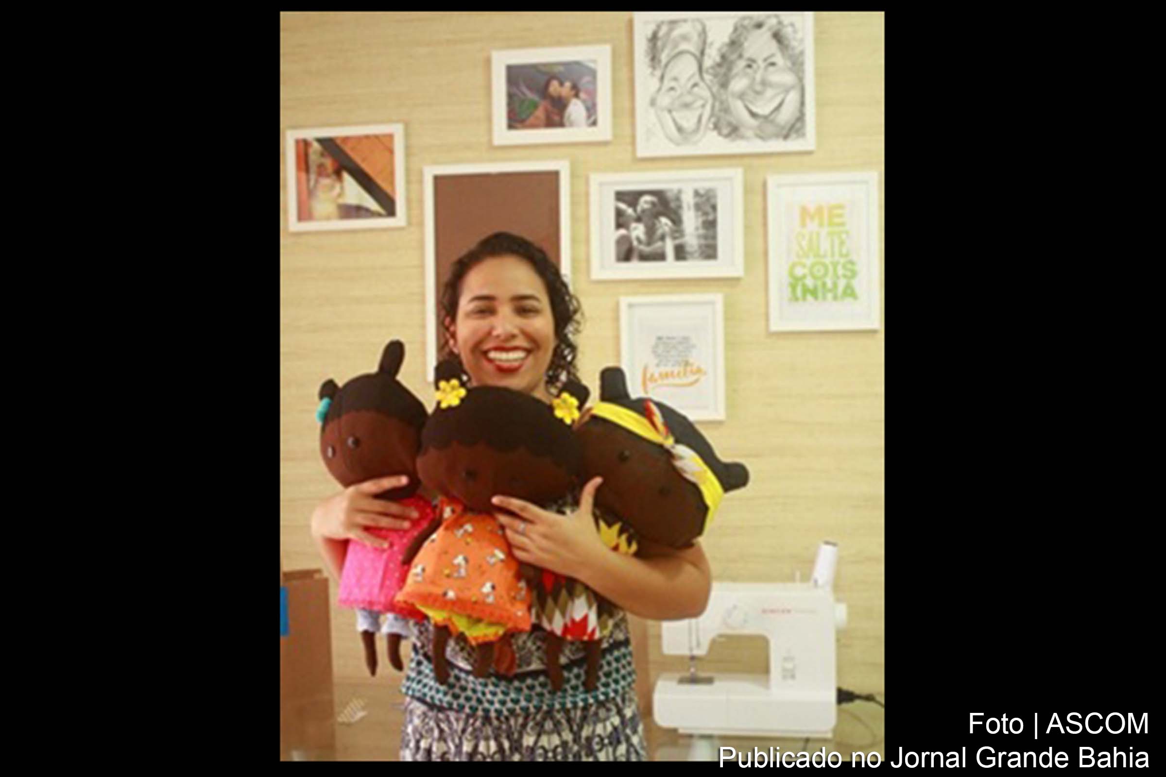 Geórgia Nunes apresenta projeto de brinquedos criativos.