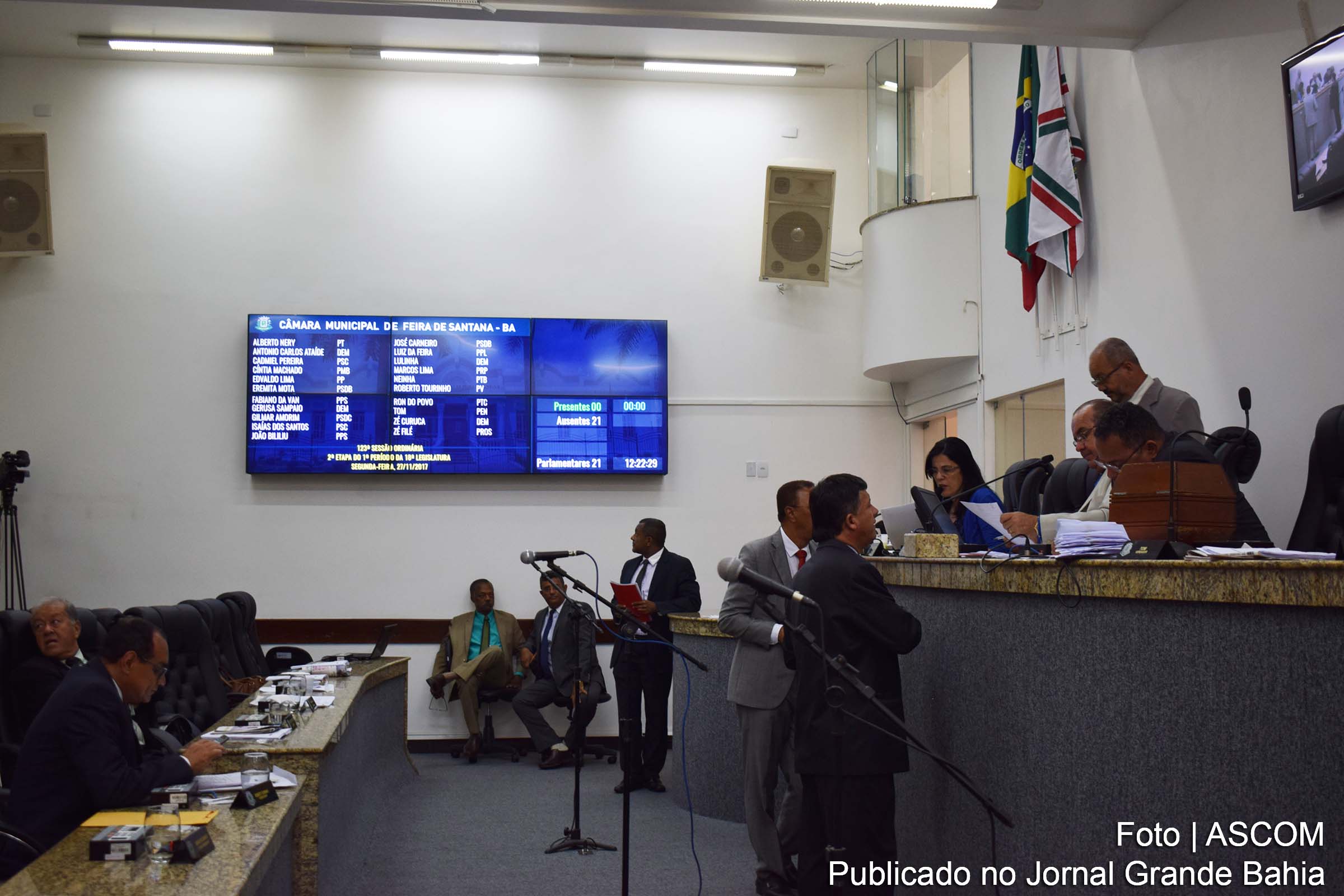 Plenário da Câmara Municipal de Feira de Santana.