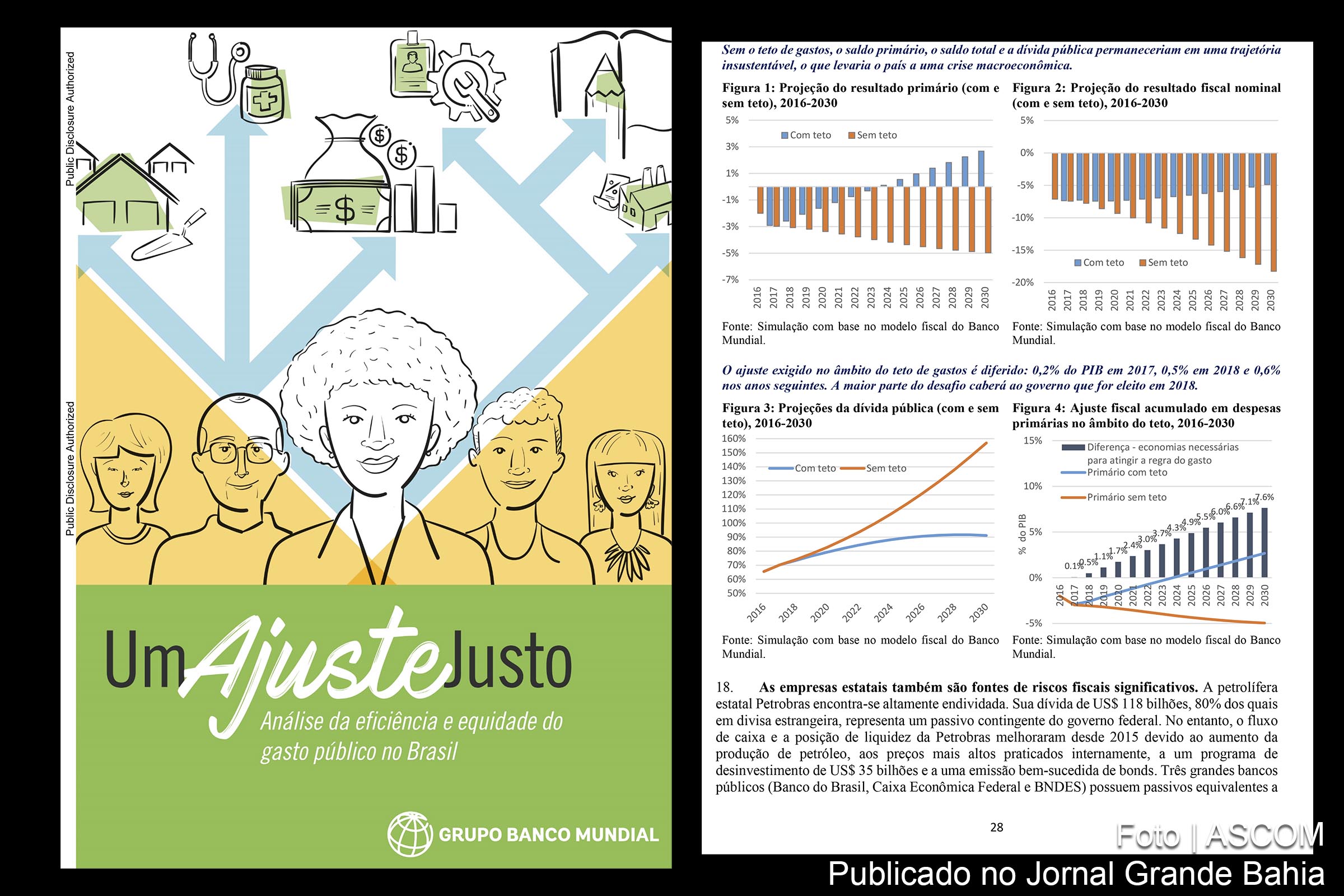 Segundo relatório ‘Um ajuste justo: análise da eficiência e equidade do gasto público no Brasil’, é possível reduzir despesas de forma gradual e sem prejudicar a qualidade dos serviços prestados aos mais pobres. Dívida pública deve chegar a 74% do PIB brasileiro em 2017.