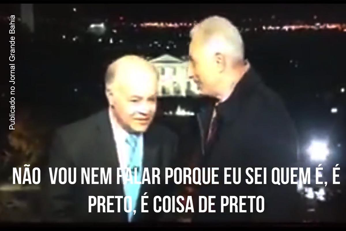 Jornalista William Waack expressa linguagem vulgar e preconceito étnico.