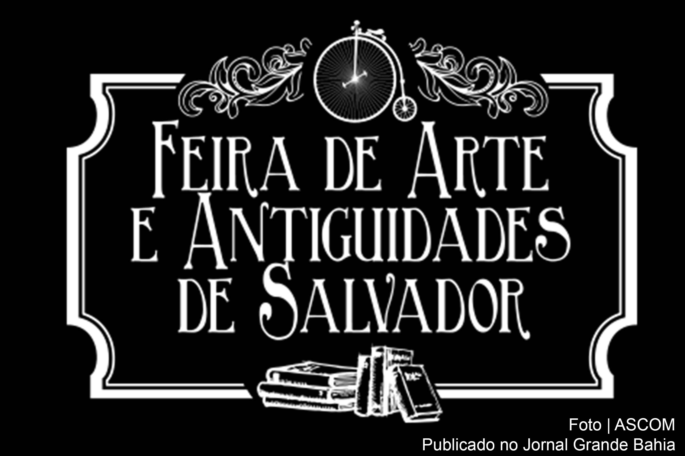 Cartaz da 10ª Feira de Artes e Antiguidades de Salvador.