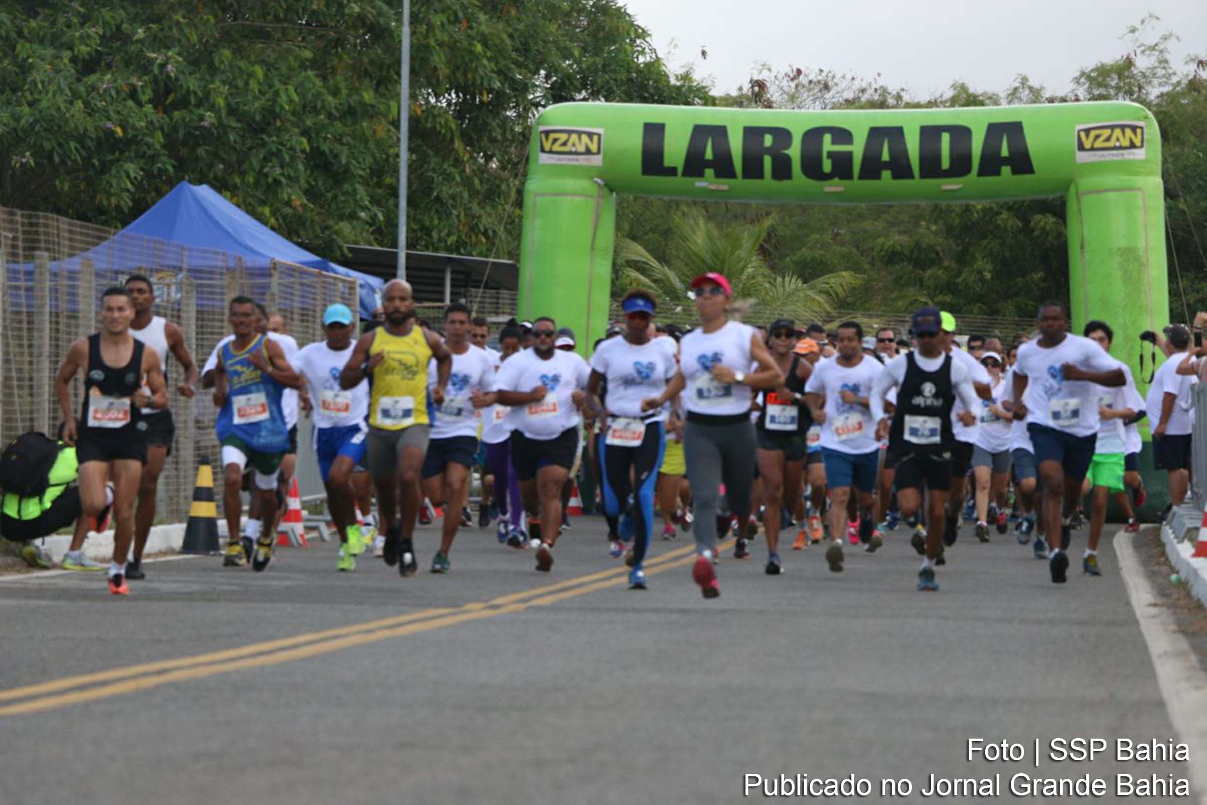 Corrida Solidária organizada pela força de segurança da Polícia Civil do Estado da Bahia.