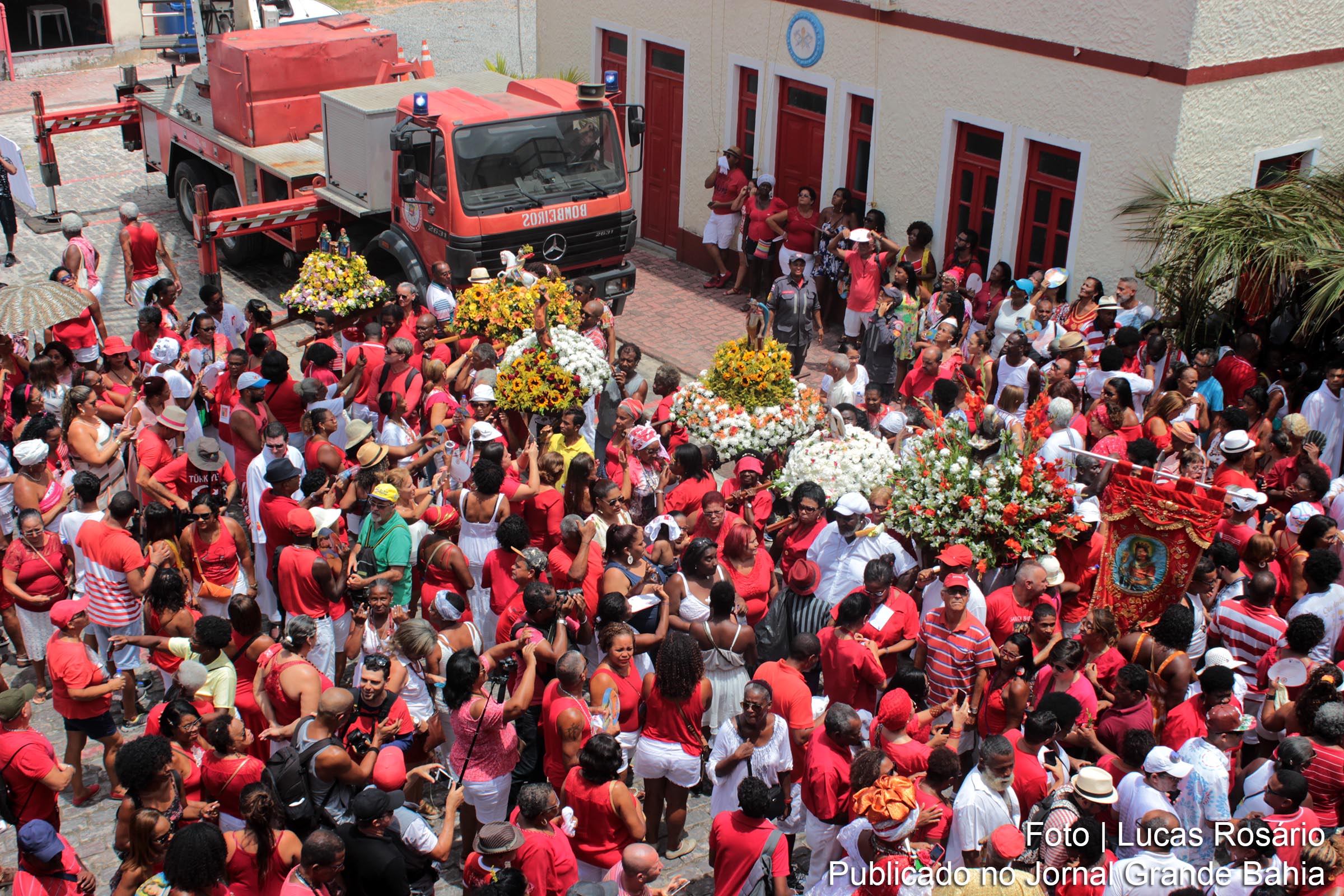 Festa de Santa Bárbara, no Pelourinho, em Salvador