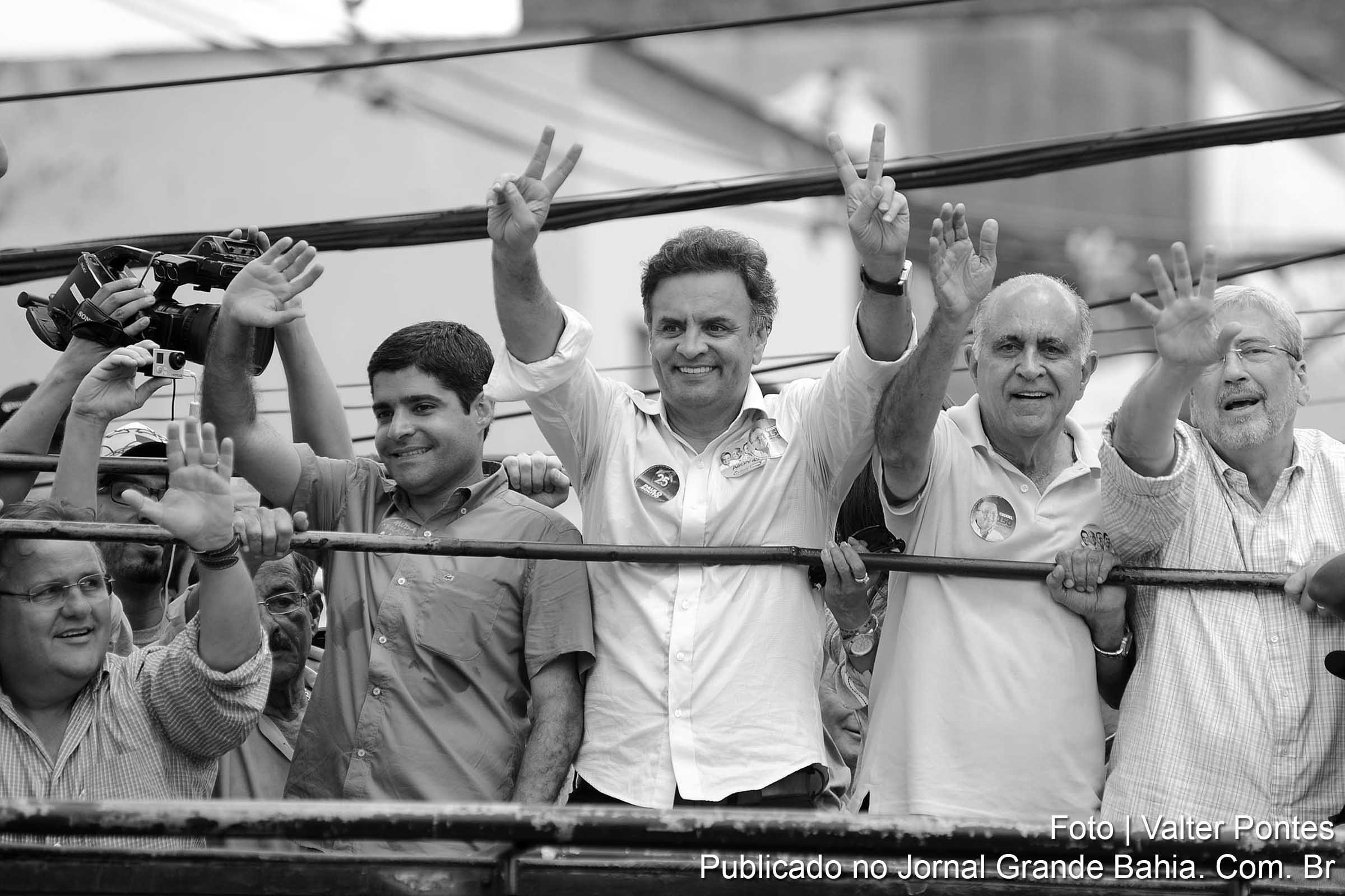 Geddel Vieira Lima, ACM Neto, Aécio Neves, Paulo Souto e Antonio Imbassahy aliança antidemocrática resultou na usurpação da República e perda de investimento federal para a Bahia.