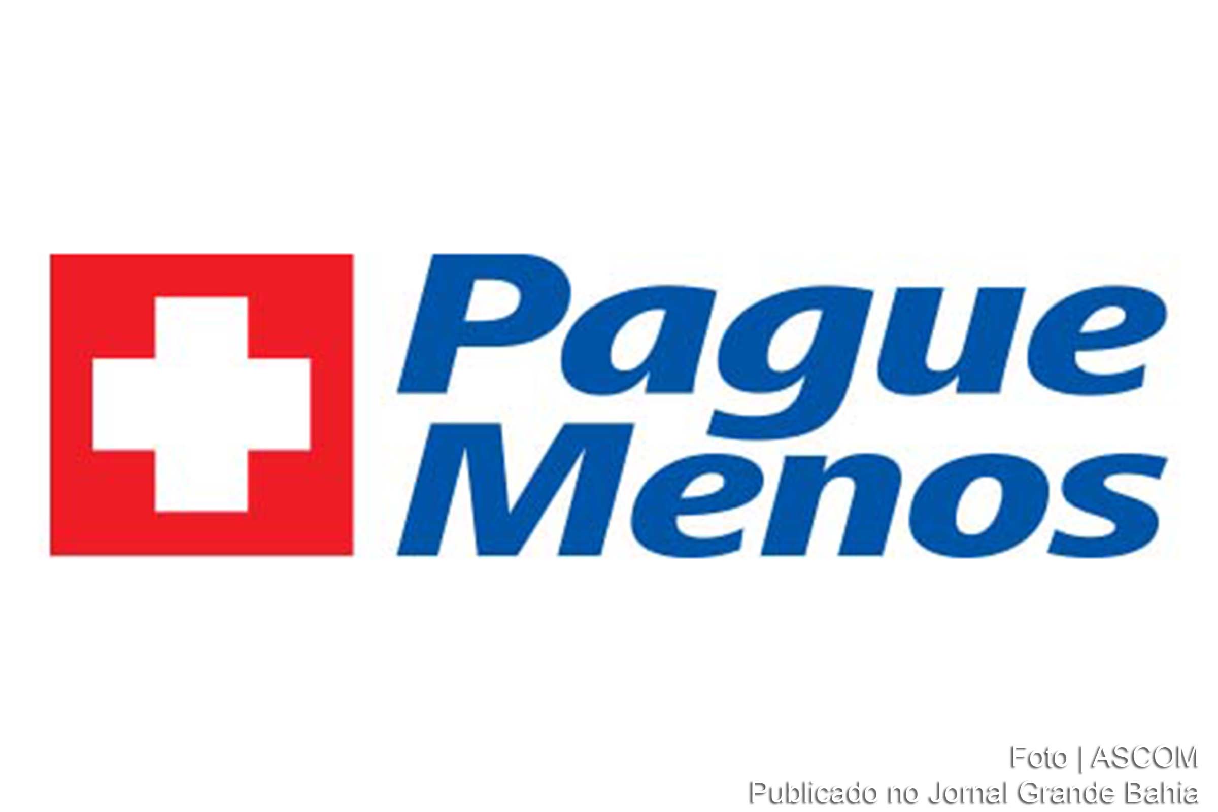 Logomarca da Farmácia Pague Menos.