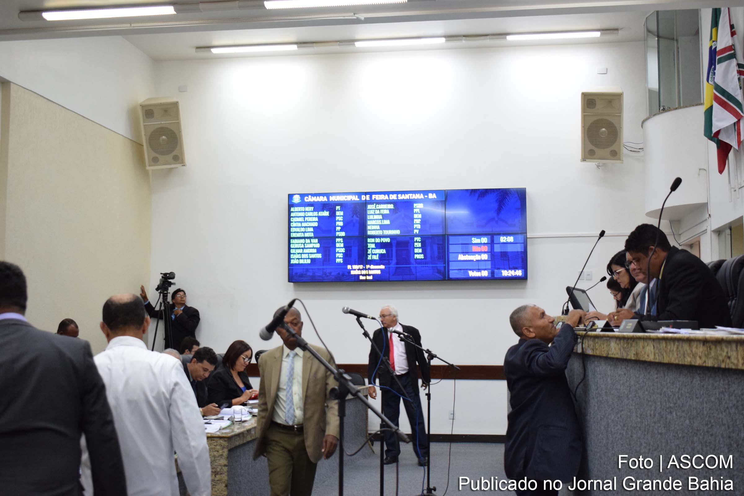 Plenário da Câmara Municipal de Feira de Santana.