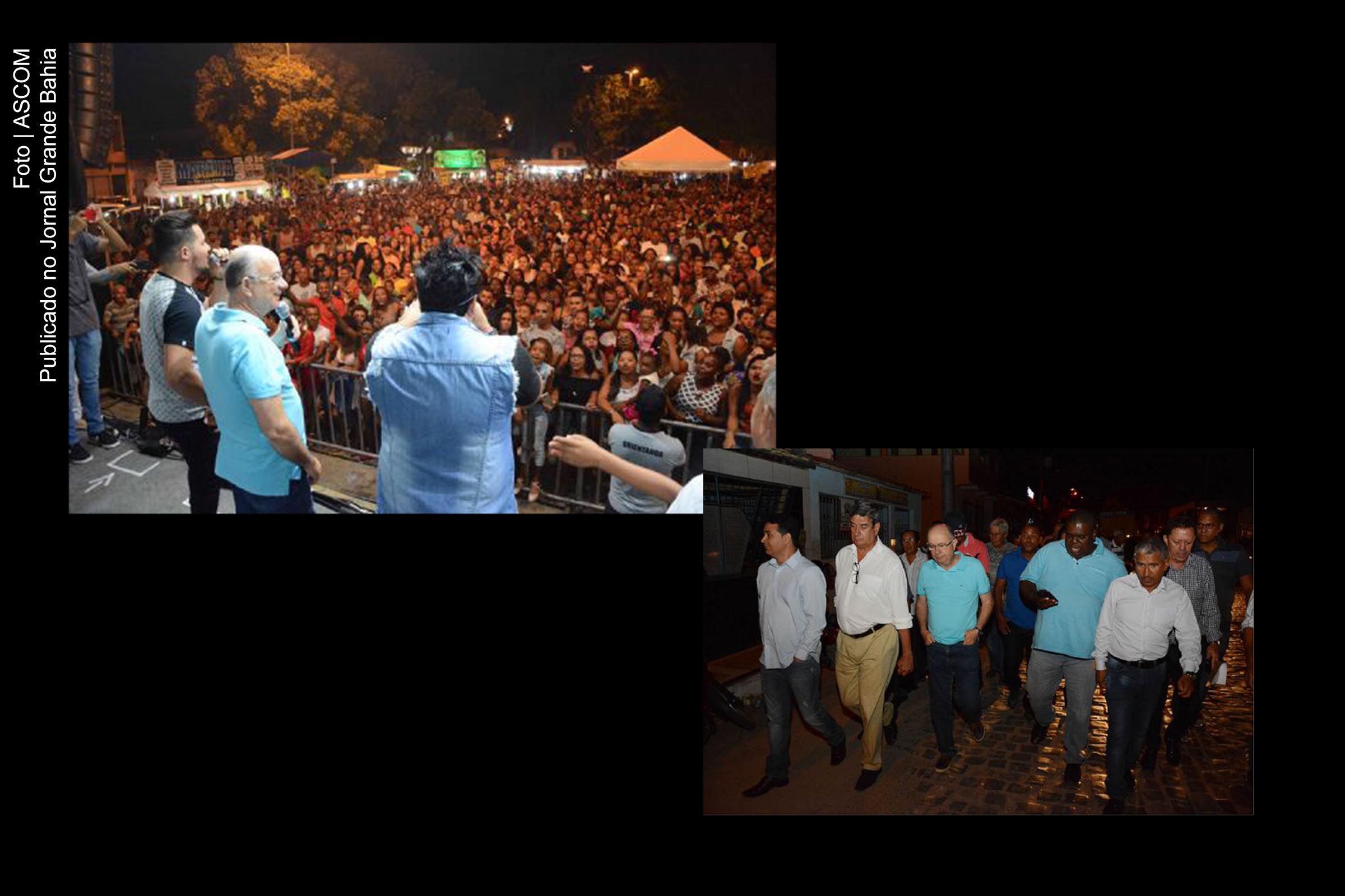 Prefeito José Ronaldo inaugura pavimentação de ruas da sede do Distrito de Humildes.