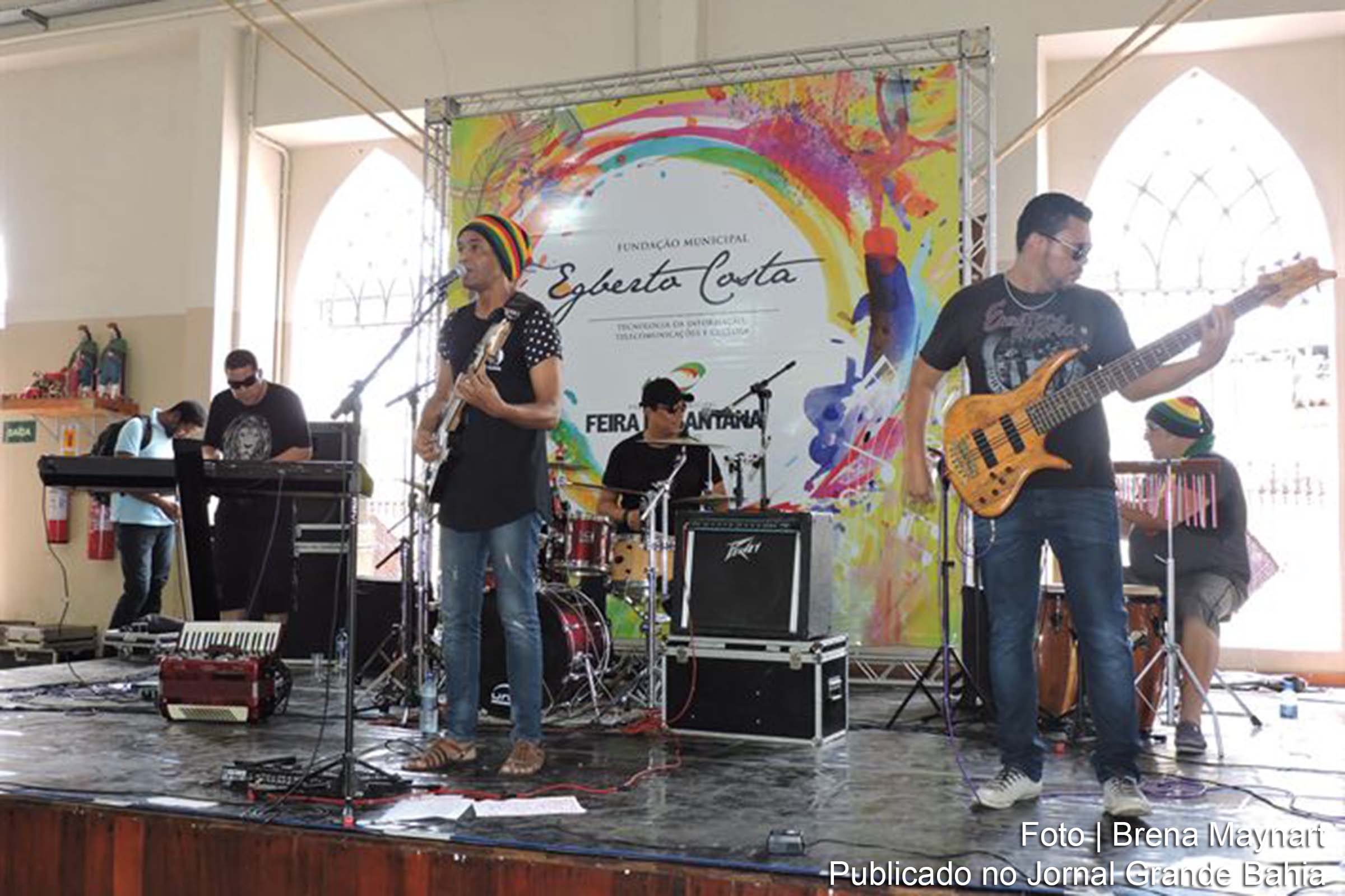 Encerramento da primeira edição do Projeto Música e Dança na Praça, no Mercado de Arte de Popular de Feira de Santana.