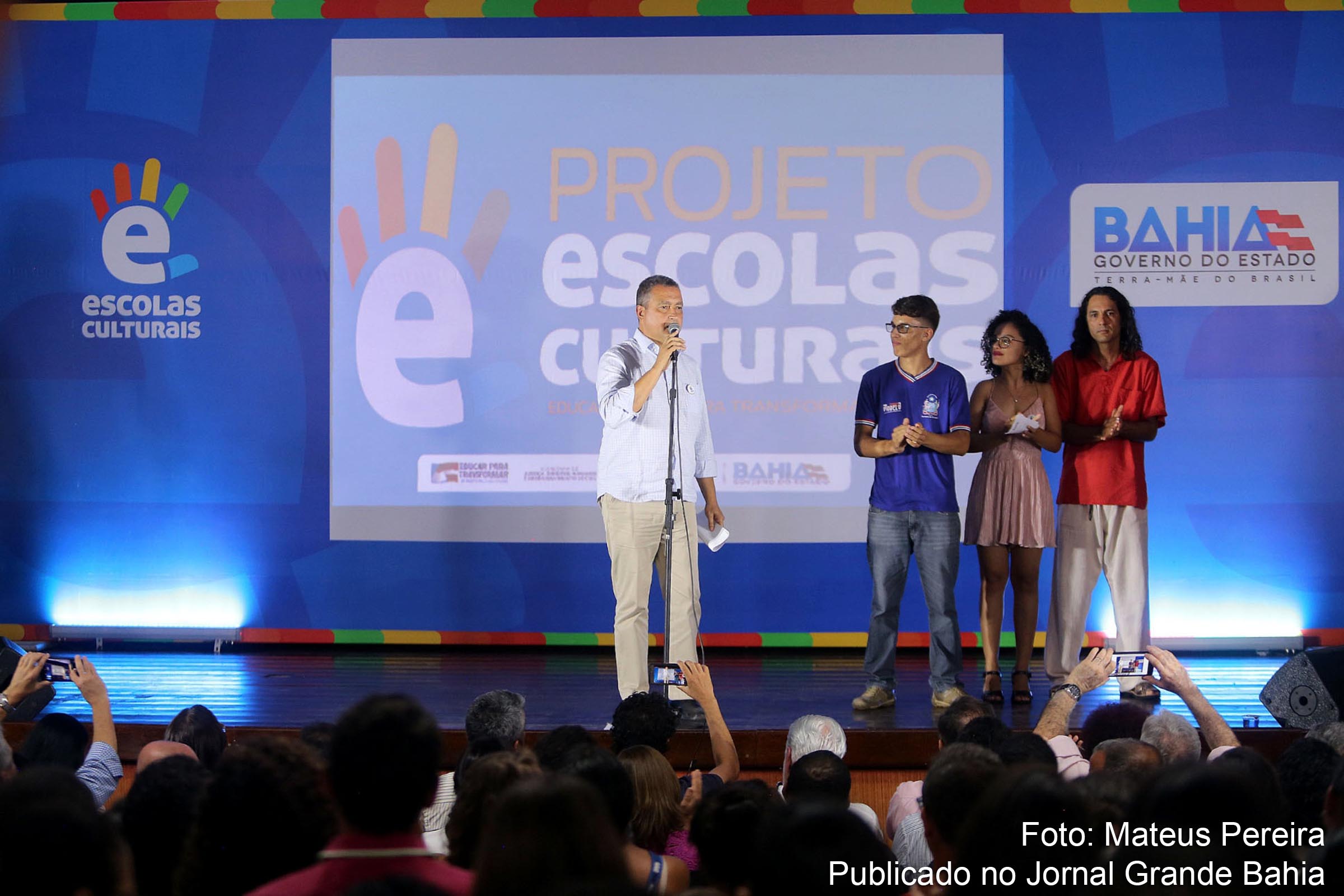 Governador Rui Costa lança o Projeto Escolas Culturais no no Colégio Modelo Luís Eduardo Magalhães, no município de Irecê.
