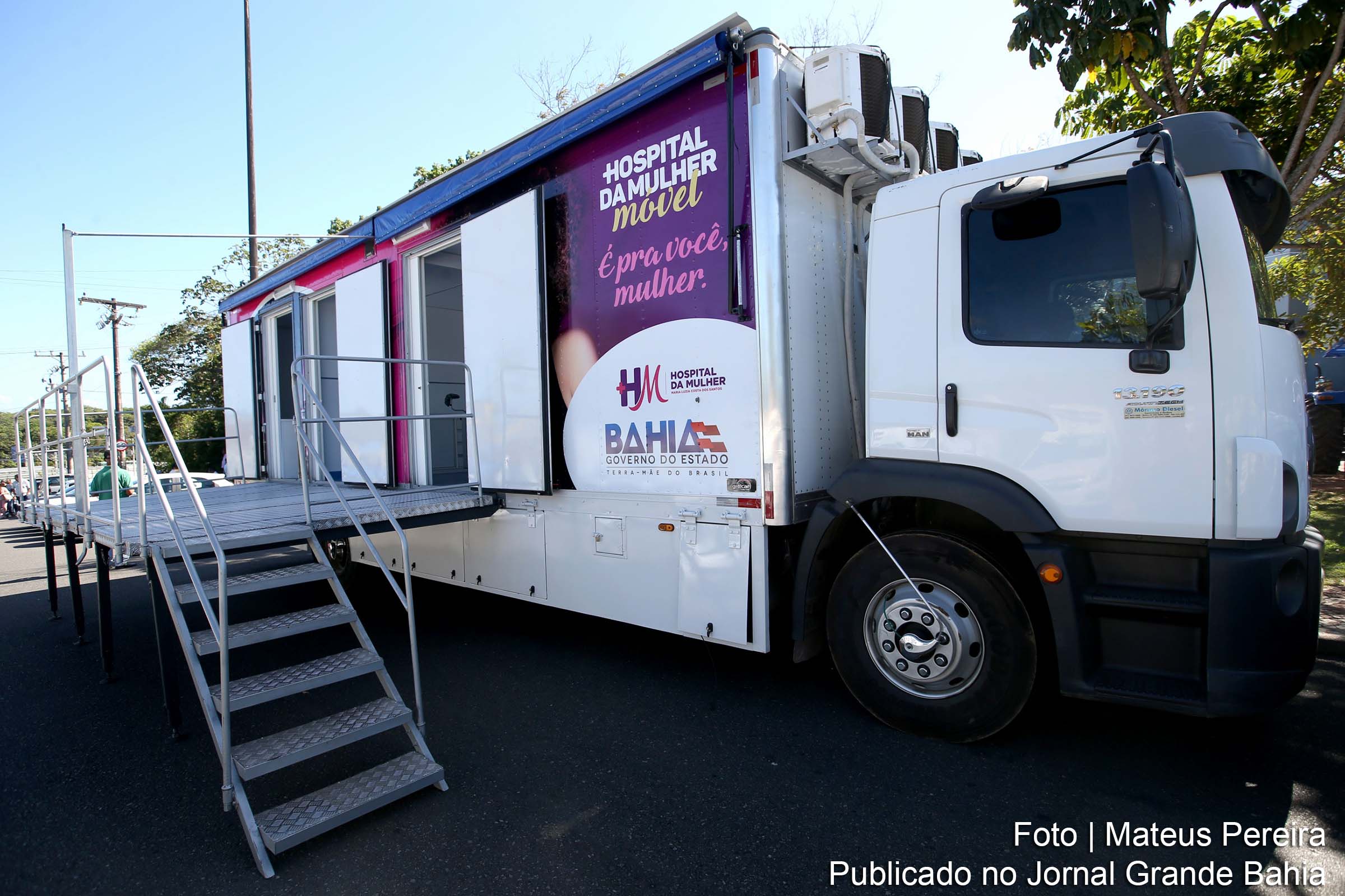 Secretaria da Saúde do Estado disponibiliza Unidade Móvel do Hospital da Mulher para o município de Jequié.