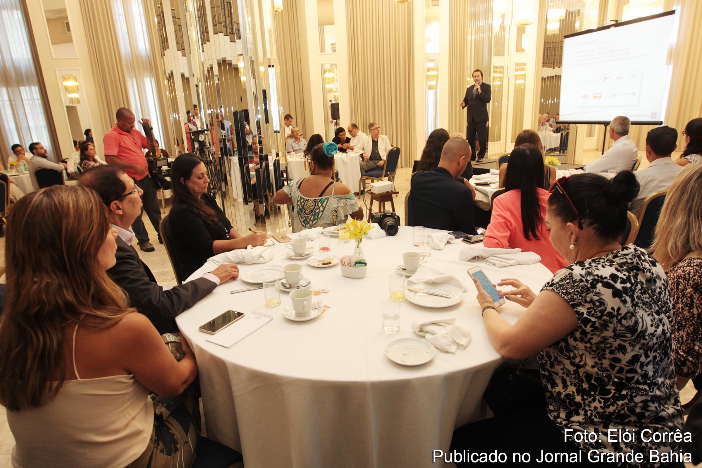 Setur-BA e Copa Airlines anunciam voo Panamá - Salvador durante café da manhã, no Fera Palace Hotel, localizado no Centro.