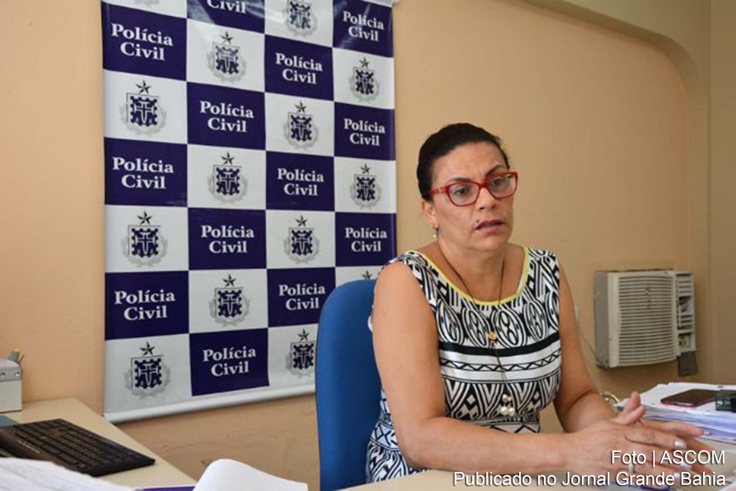Clécia Vasconcelos, titular da Delegacia da Mulher de Feira de Santana.