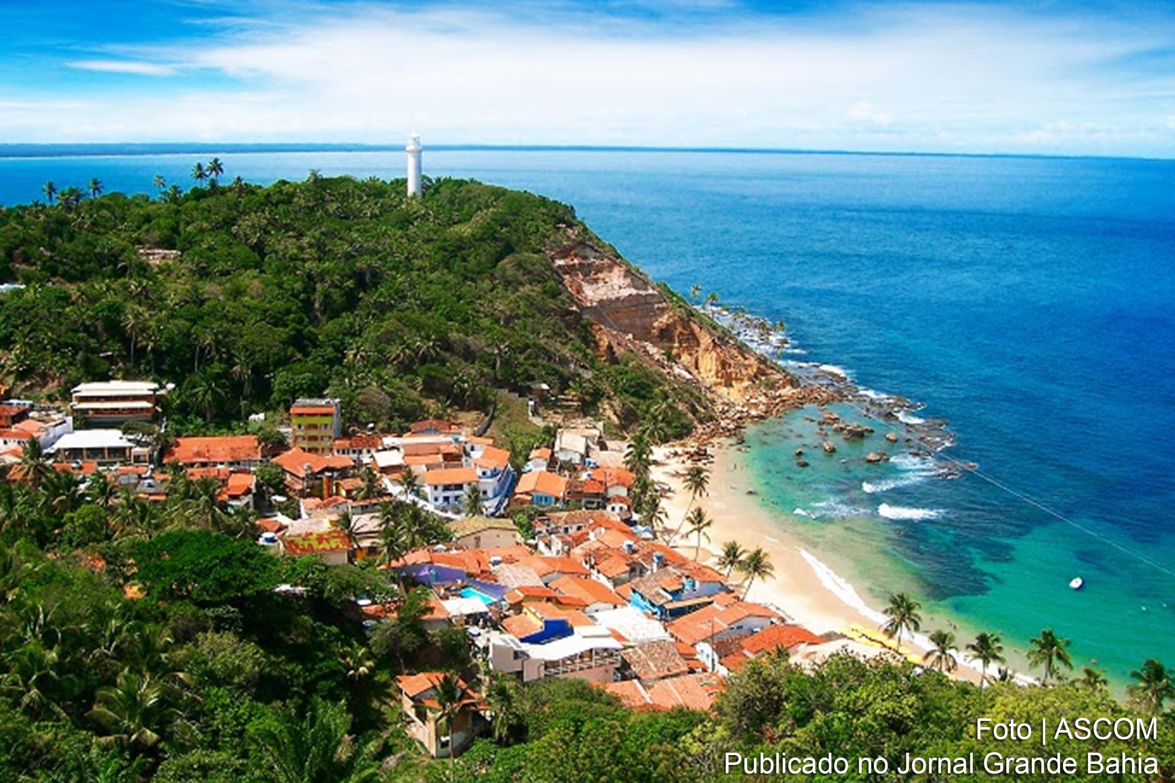 Morro de São Paulo, localizado no município de Cairu.