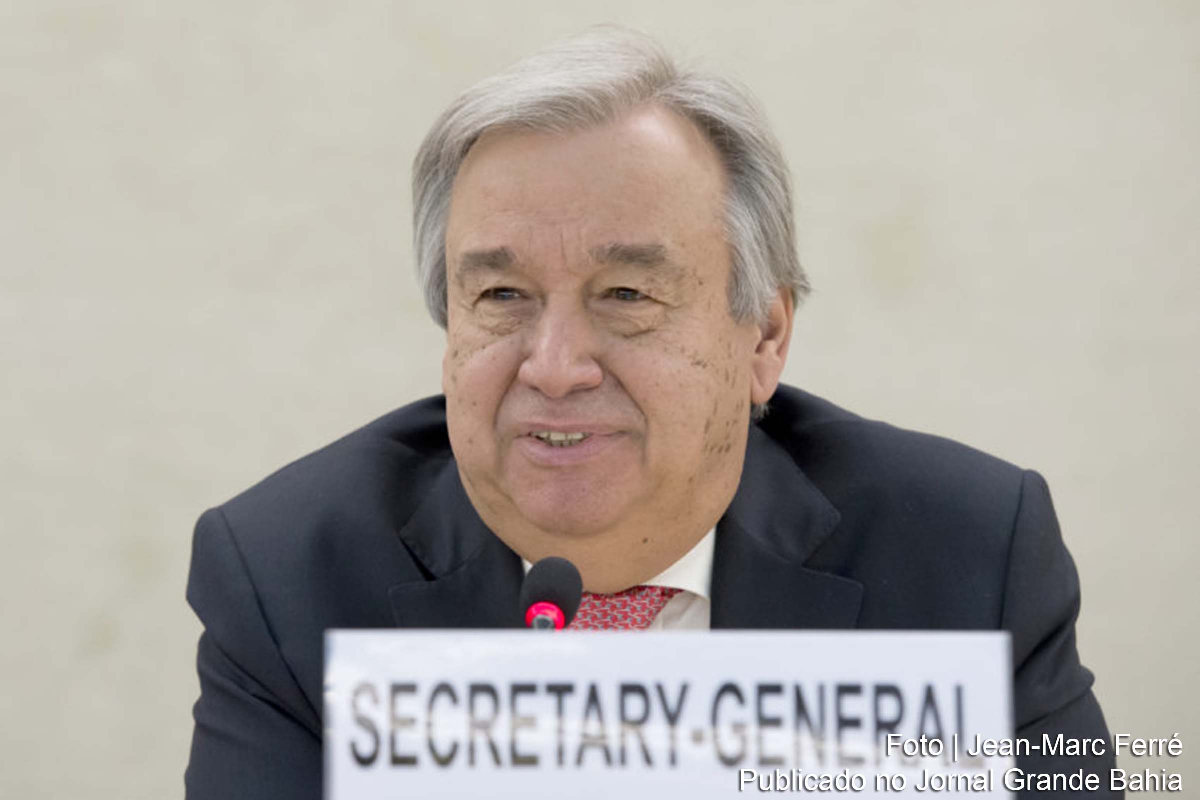 Antonio Guterres, secretário-geral das Nações Unidas.