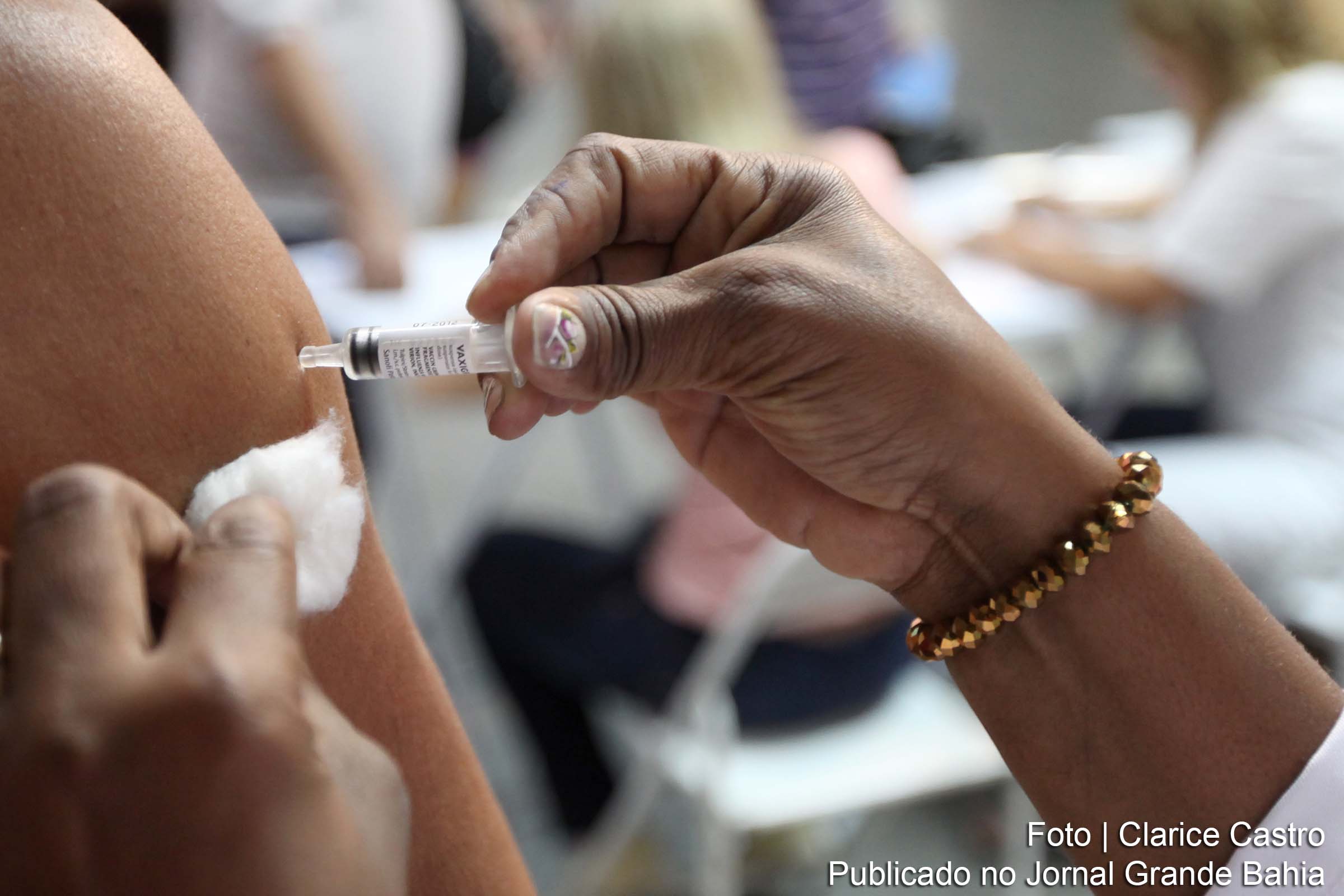 Vacinação contra febre amarela.