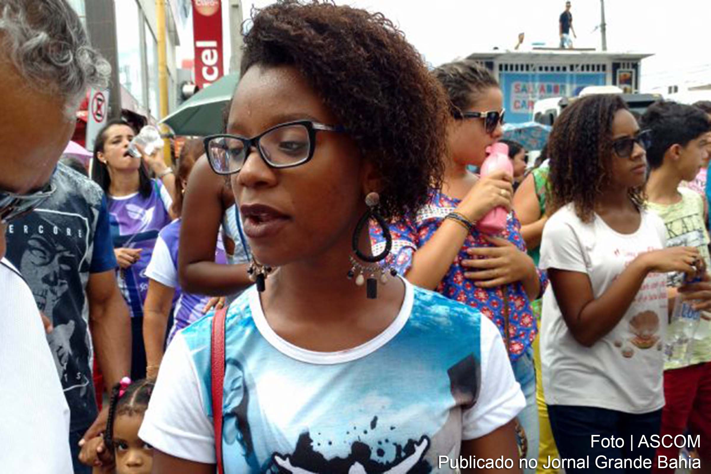 Elizabete Sampaio, participante de todas as edições da Caminhada do Perdão em Feira de Santana.