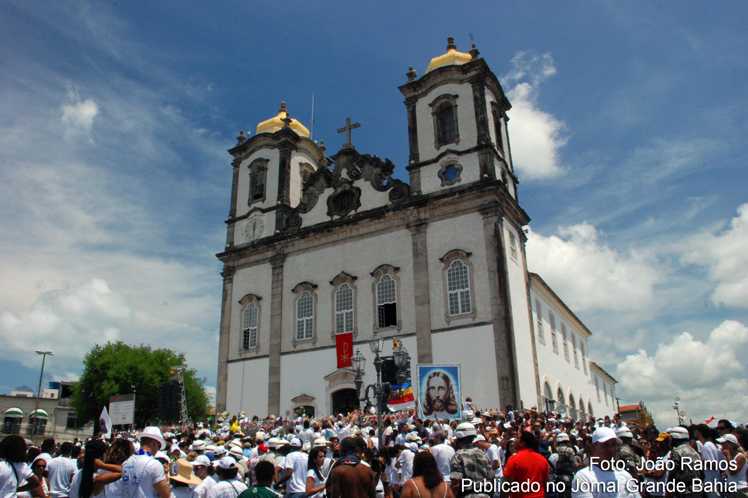 Fachada da Basílica Santuário do Senhor do Bonfim (Igreja do Bonfim), em Salvador.