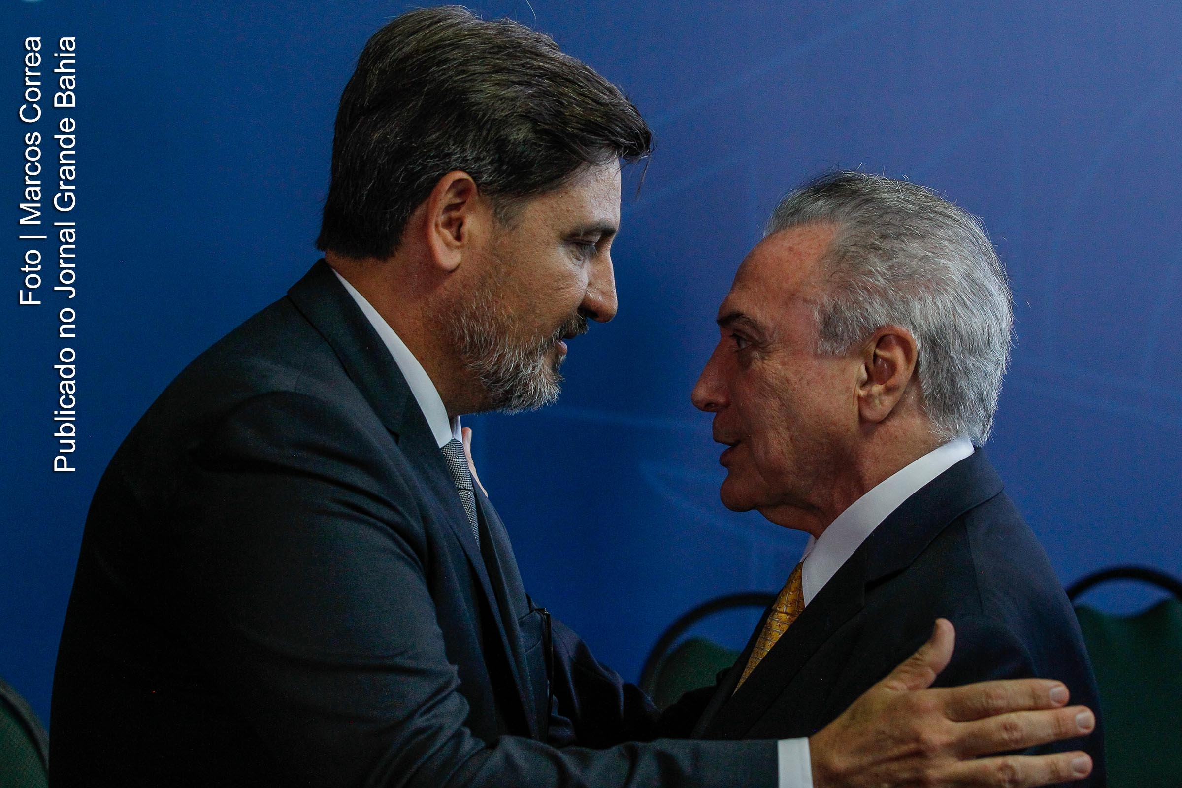 Fernando Segóvia e o presidente Michel Temer.