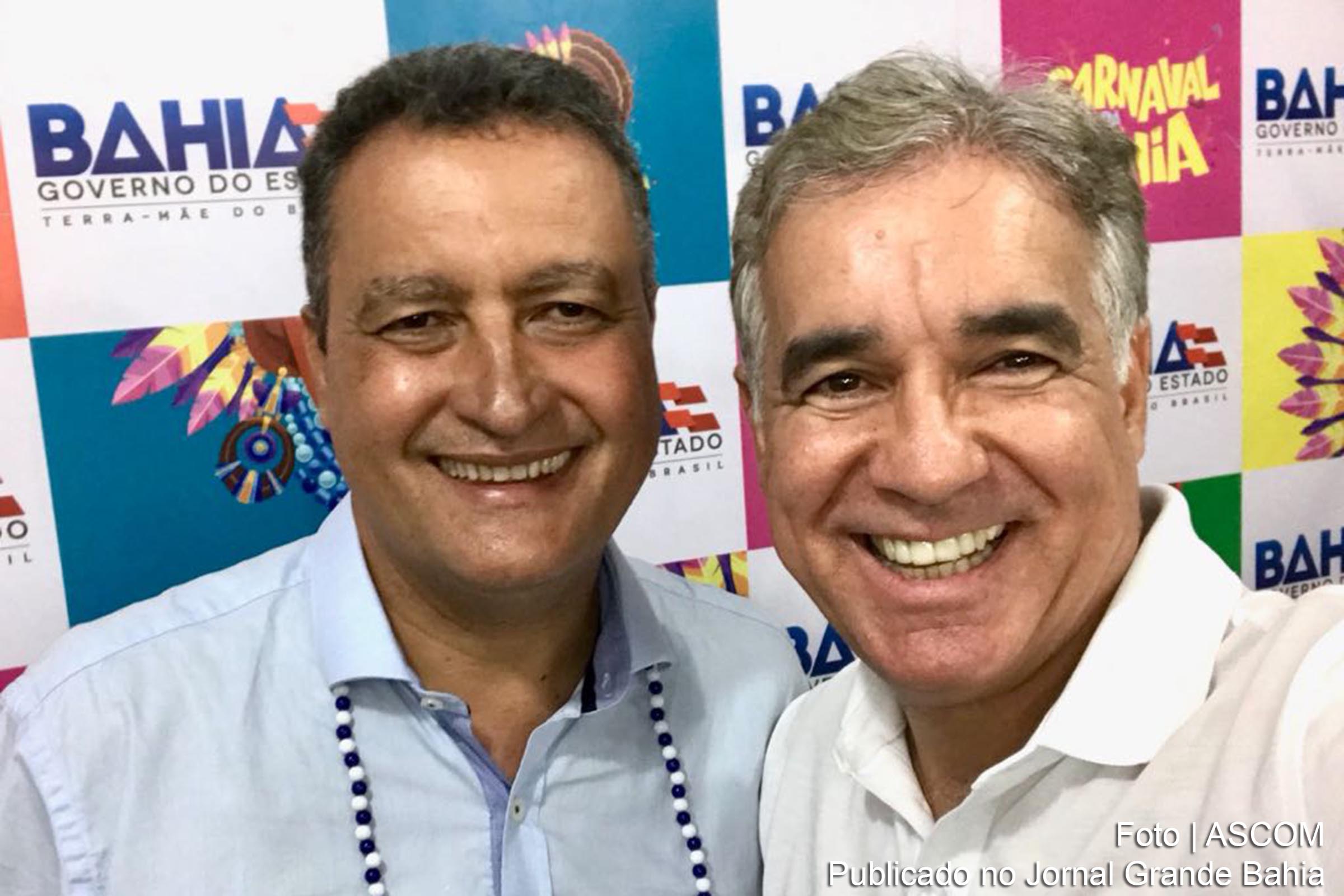Governador Rui Costa e deputado José Cerqueira Neto (Zé Neto). Deputado defende maior participação do governo estadual na realização da micareta de Feira de Santana.