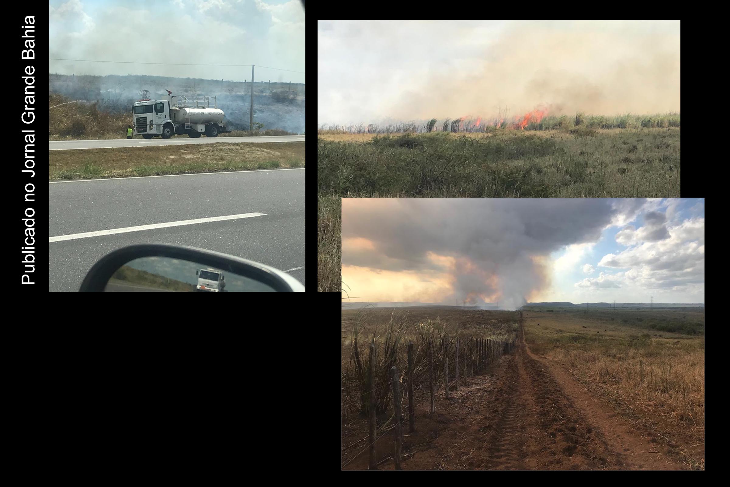 Usuários da Rodovia BR-324 denunciam a ViaBahia por falta de manutenção das faixas de domínio. Negligência da concessionária causou incêndio e destruição em propriedades rurais situadas em Terra Nova.