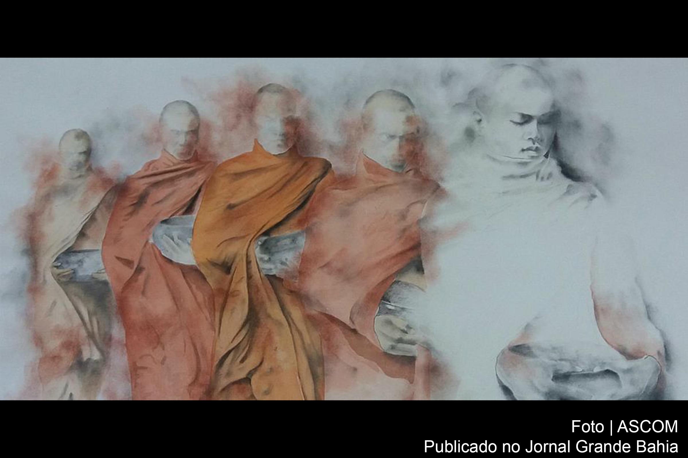 Pintura da exposição do artista italiano Marco Orlandi.