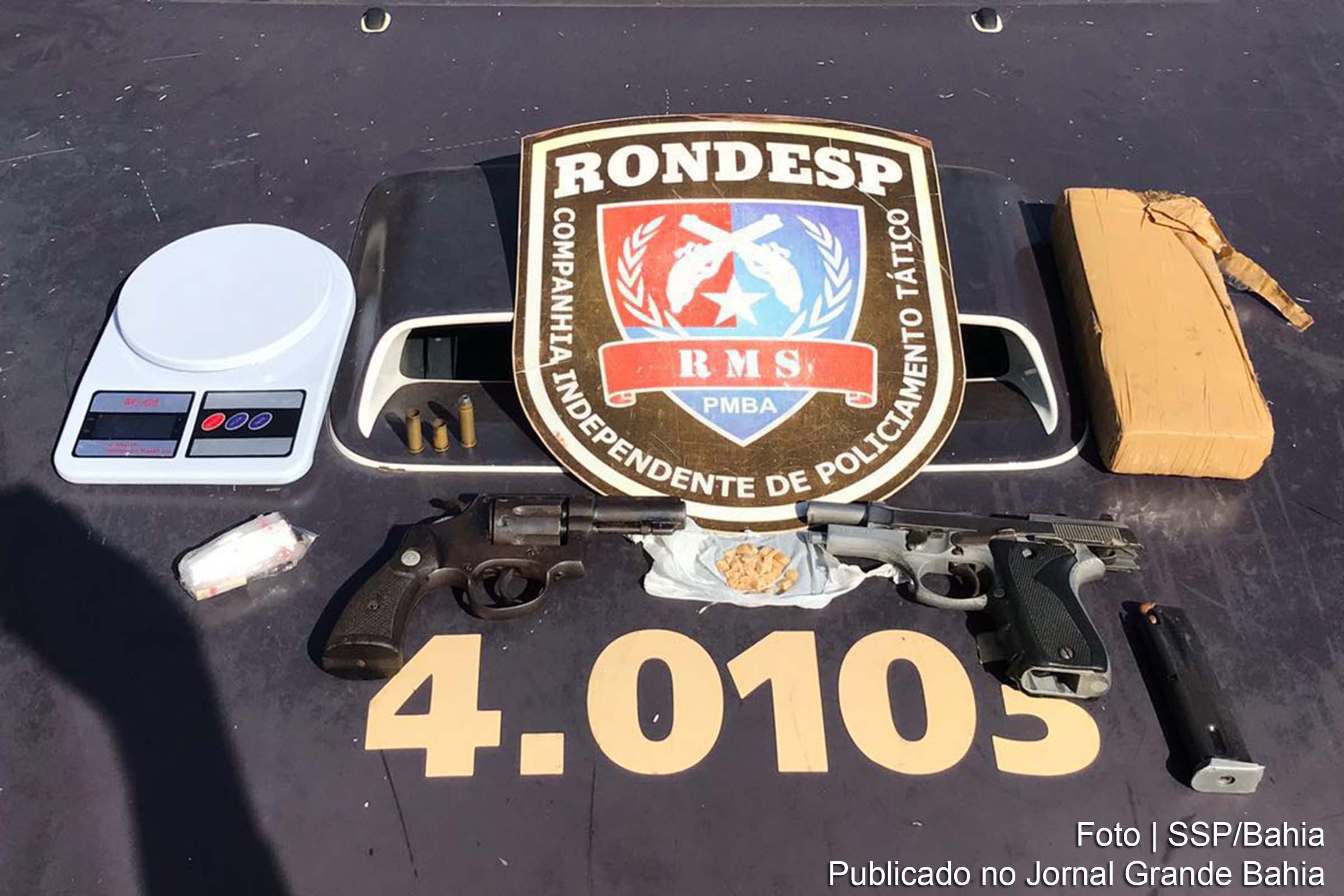 Salvador: Rondesp RMS apreende armas e drogas durante Operação Folia e Paz