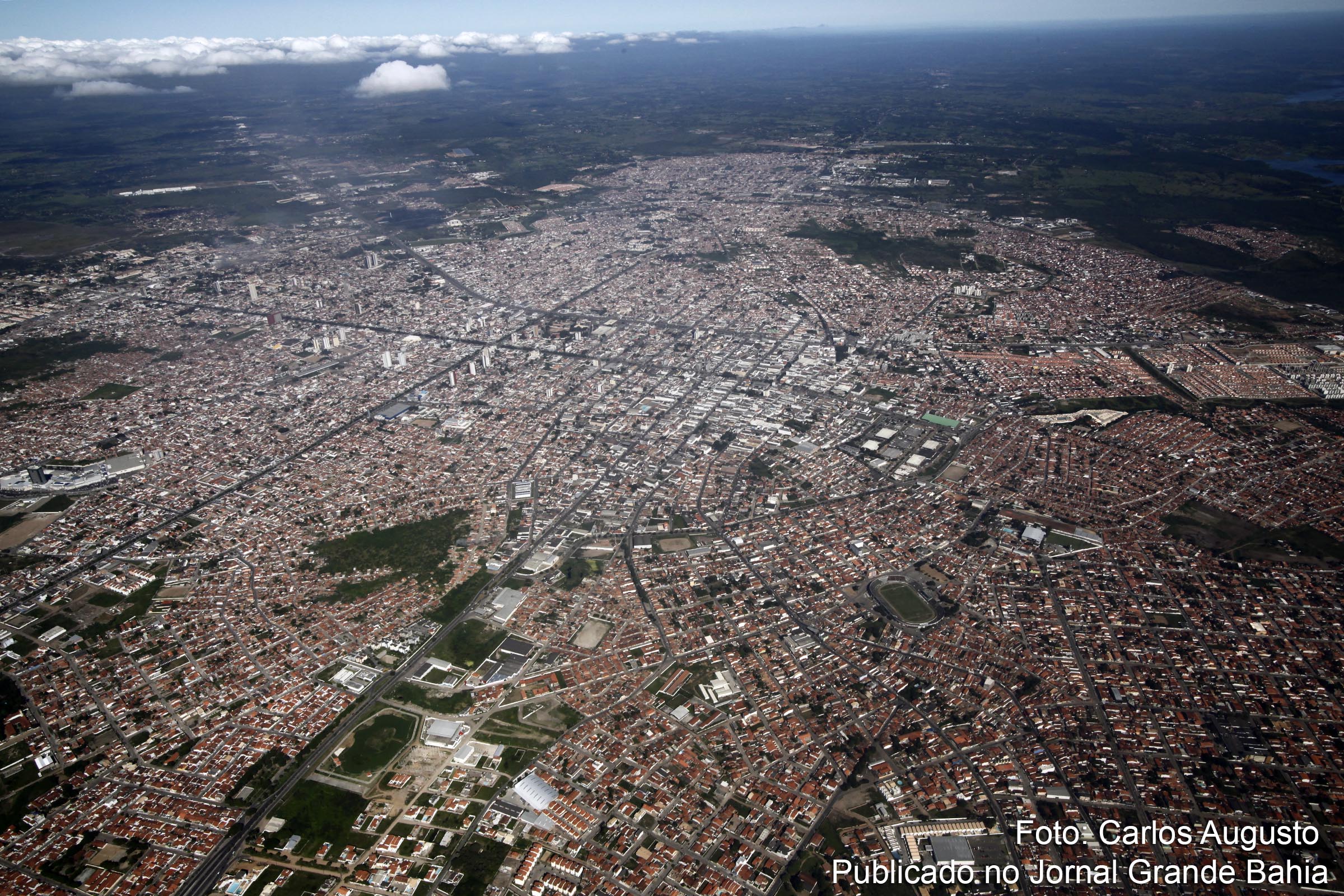 Vista aérea de Feira de Santana.