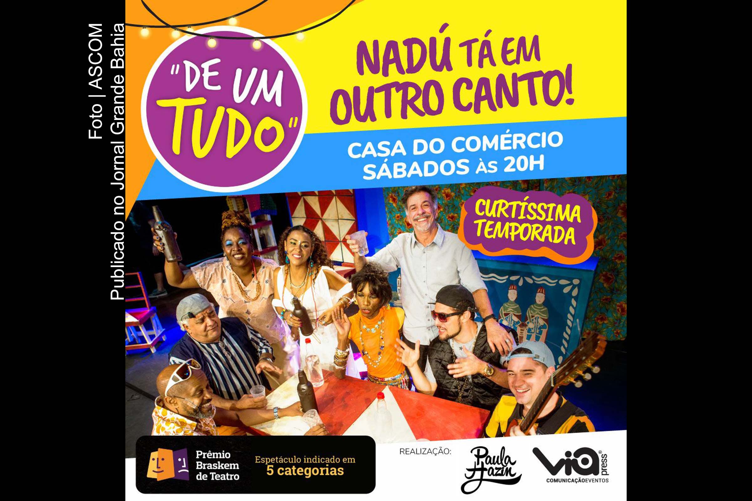 Cartaz do espetáculo 'De Um Tudo'.