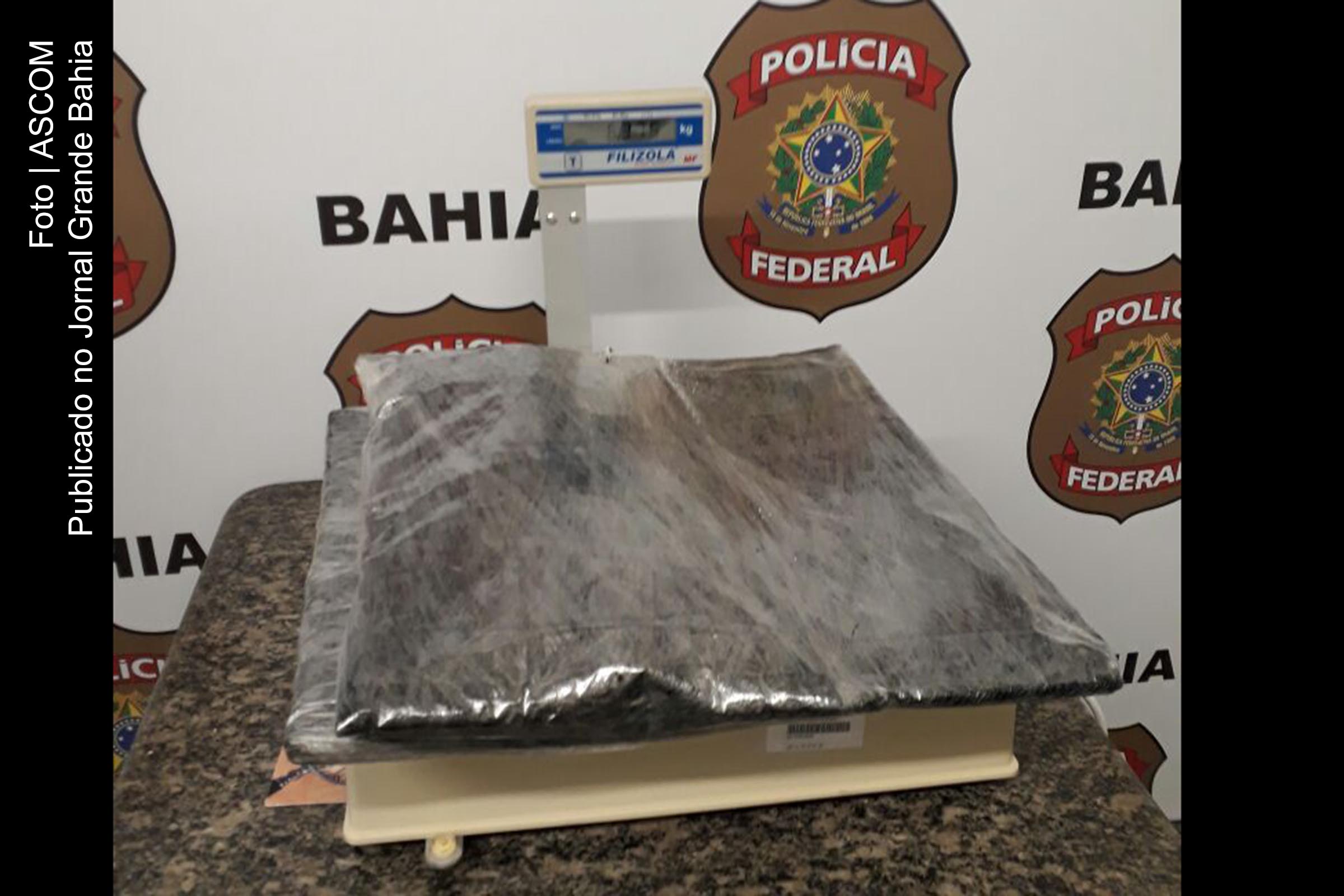 Cocaína é apreendida pela Polícia Federal (PF).