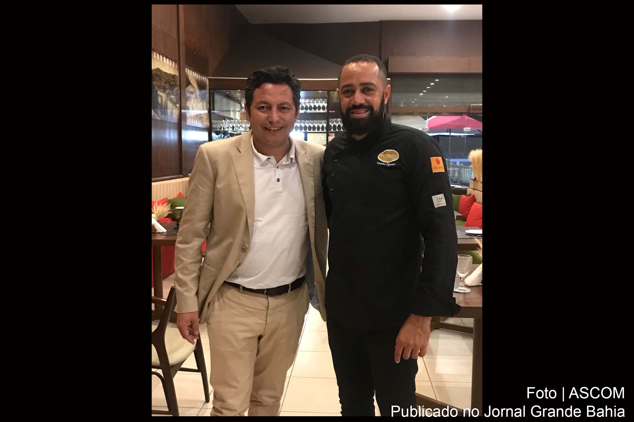 Enólogo Jorge Árias e o Chef Vini Figueira.