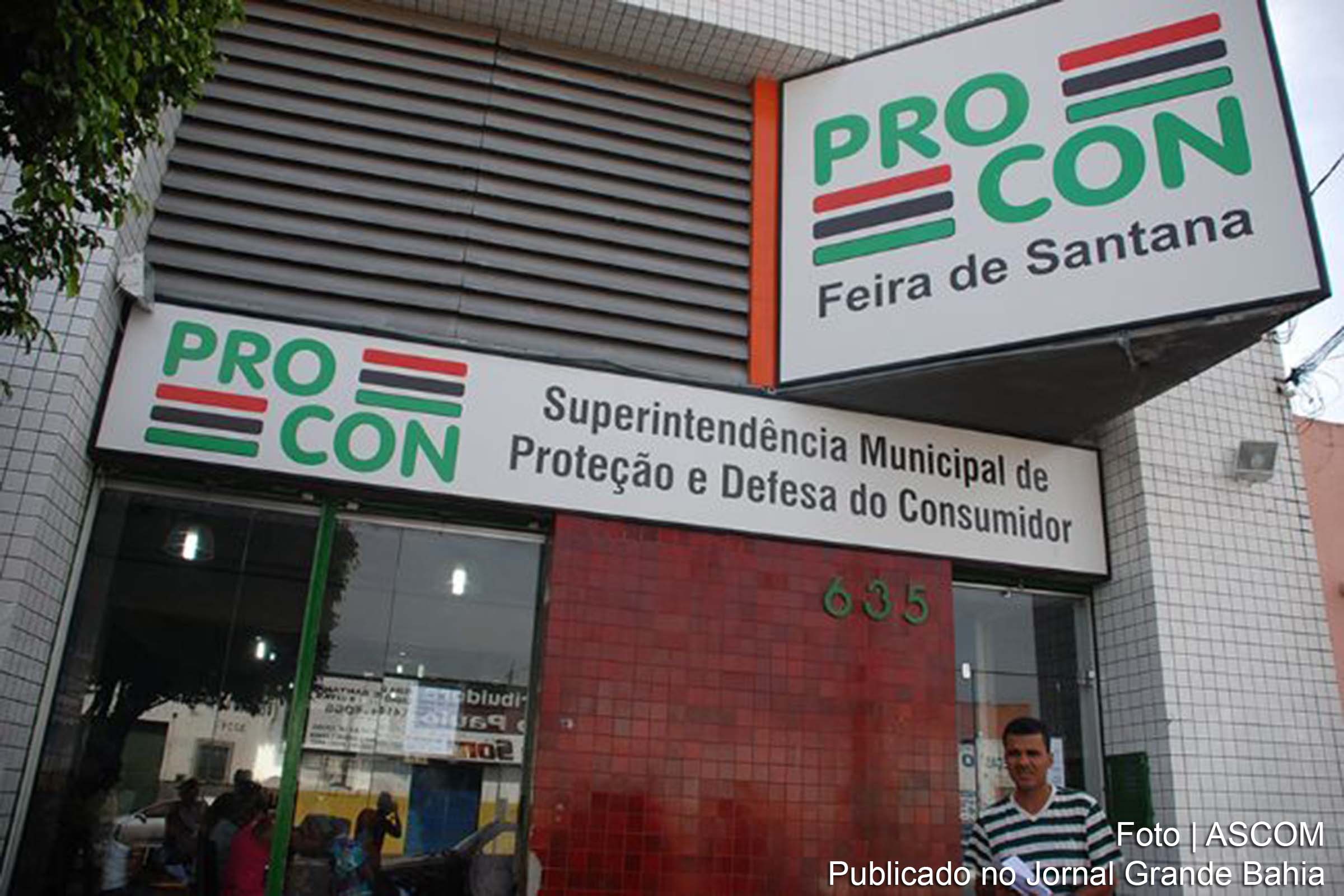 Fachada da sede do Procon em Feira de Santana.