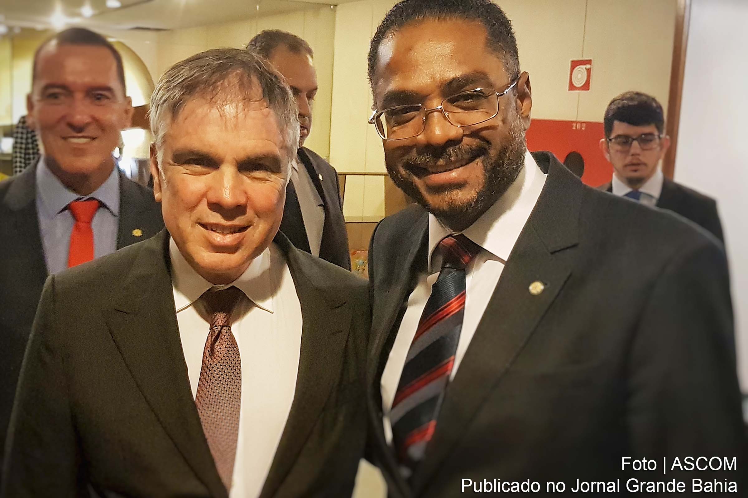 Ex-deputado federal Flávio Rocha e o deputado federal Marcio Marinho.