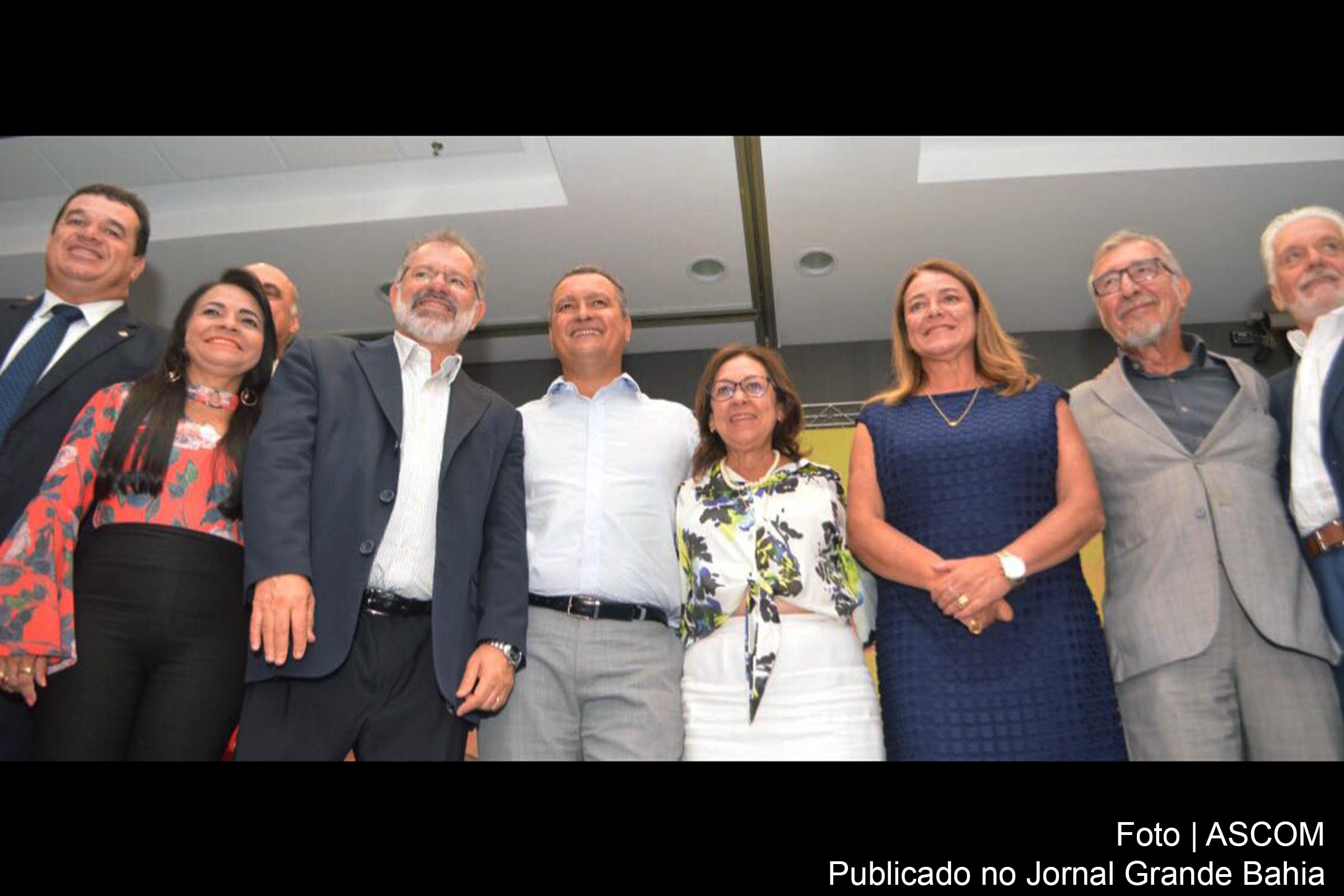 Governador Rui Costa, ex-governador Jaques Wagner e senadora Lídice da Mata prestigiaram ingresso de Marcelo Nilo no PSB.