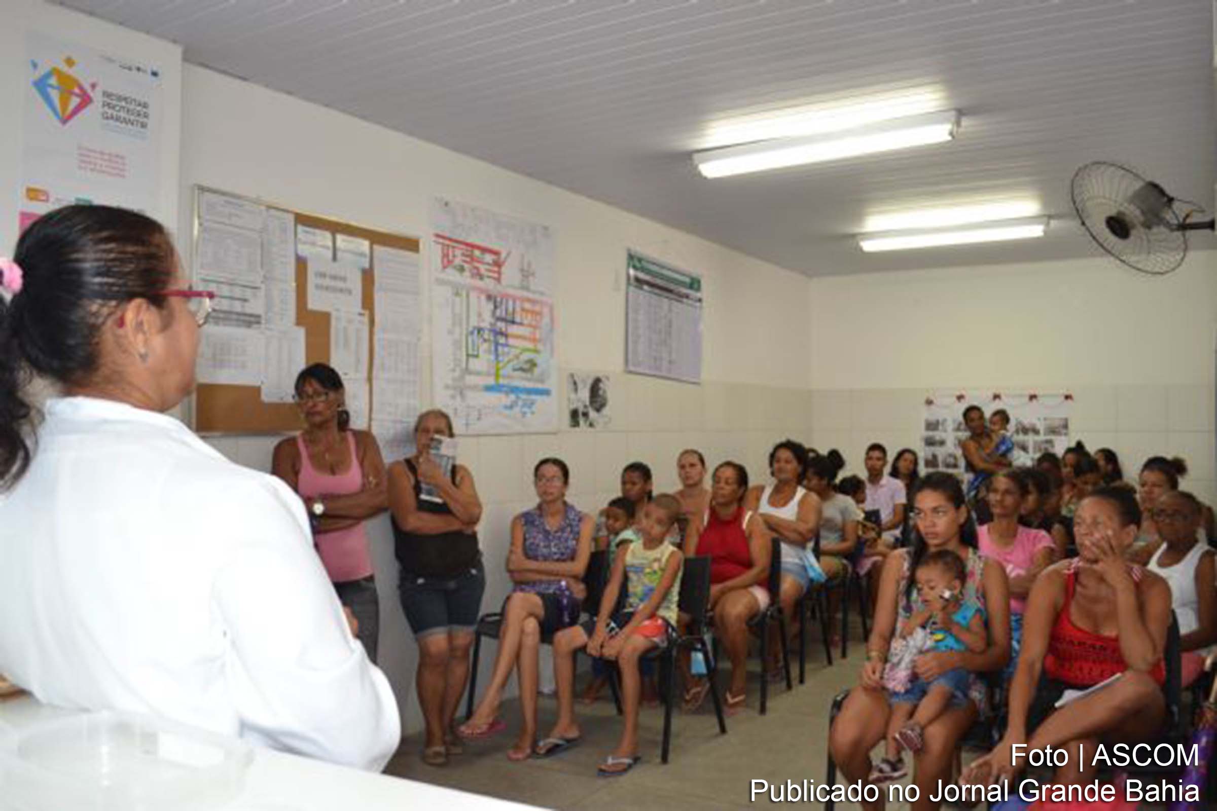 Sala de Espera, evento realizado na Unidade de Saúde do Novo Horizonte, em Feira de Santana.