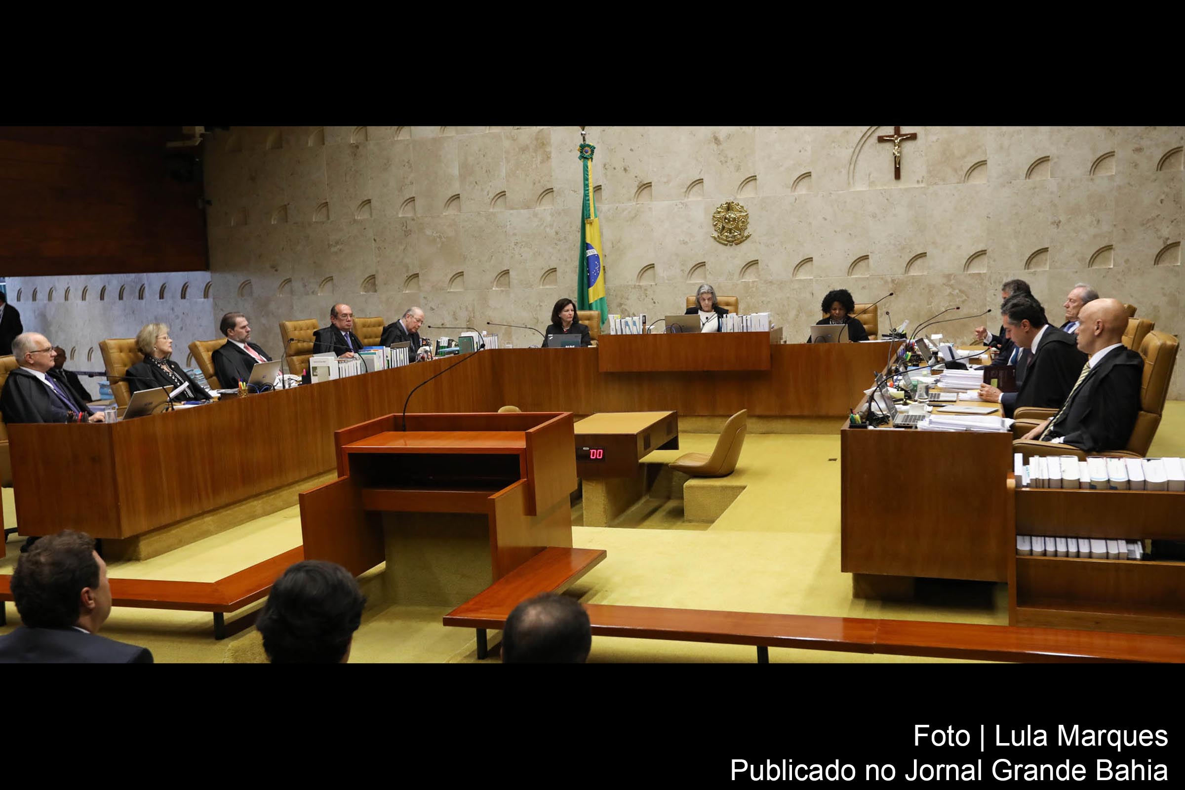 Sessão plenária do Supremo Tribunal Federal (STF), sob a presidência da ministra Cármen Lúcia.