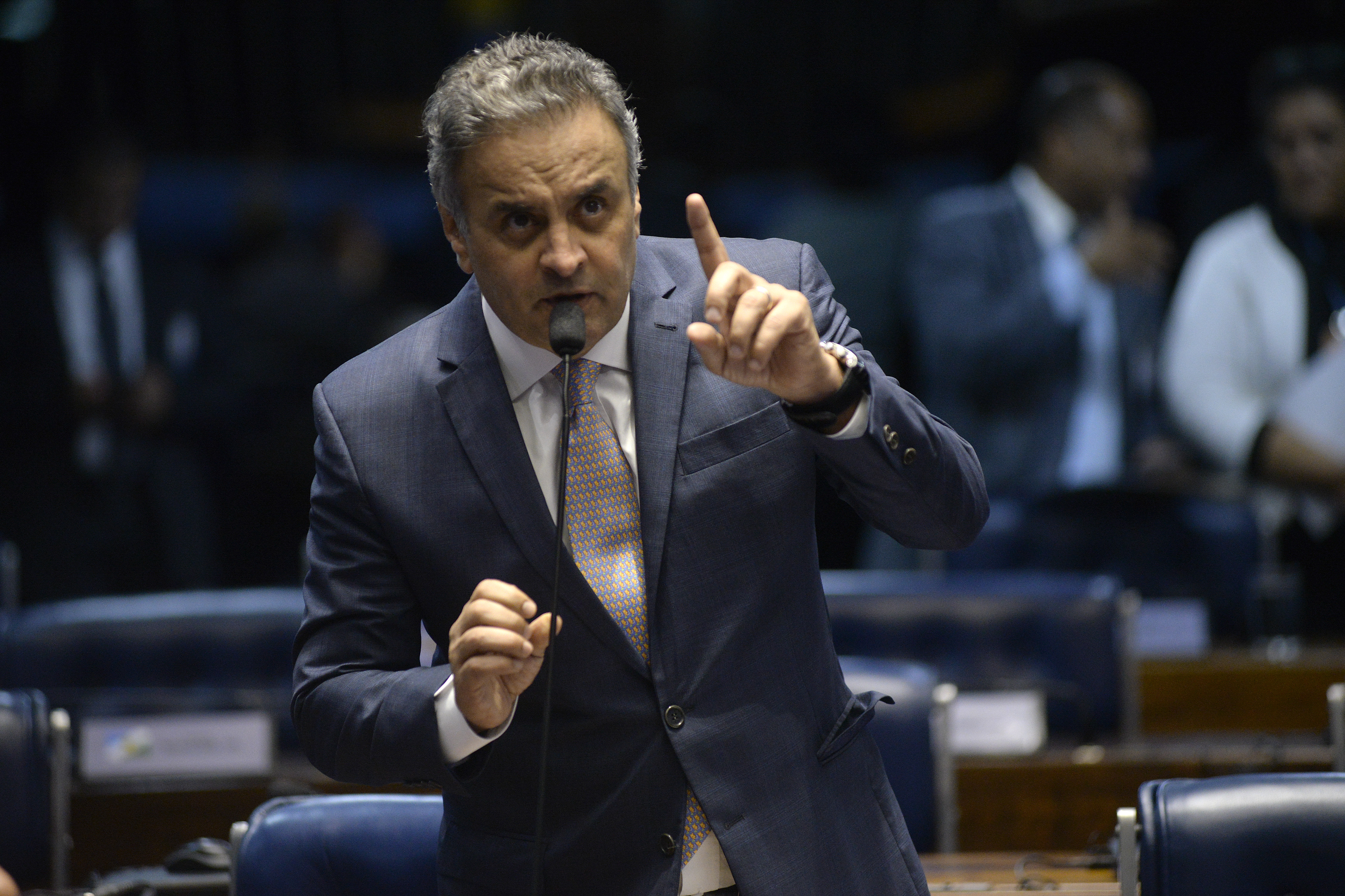 Senador Aécio Neves é réu em caso de corrupção desvelado durantes as investigações da força-tarefa da Lava Jato.