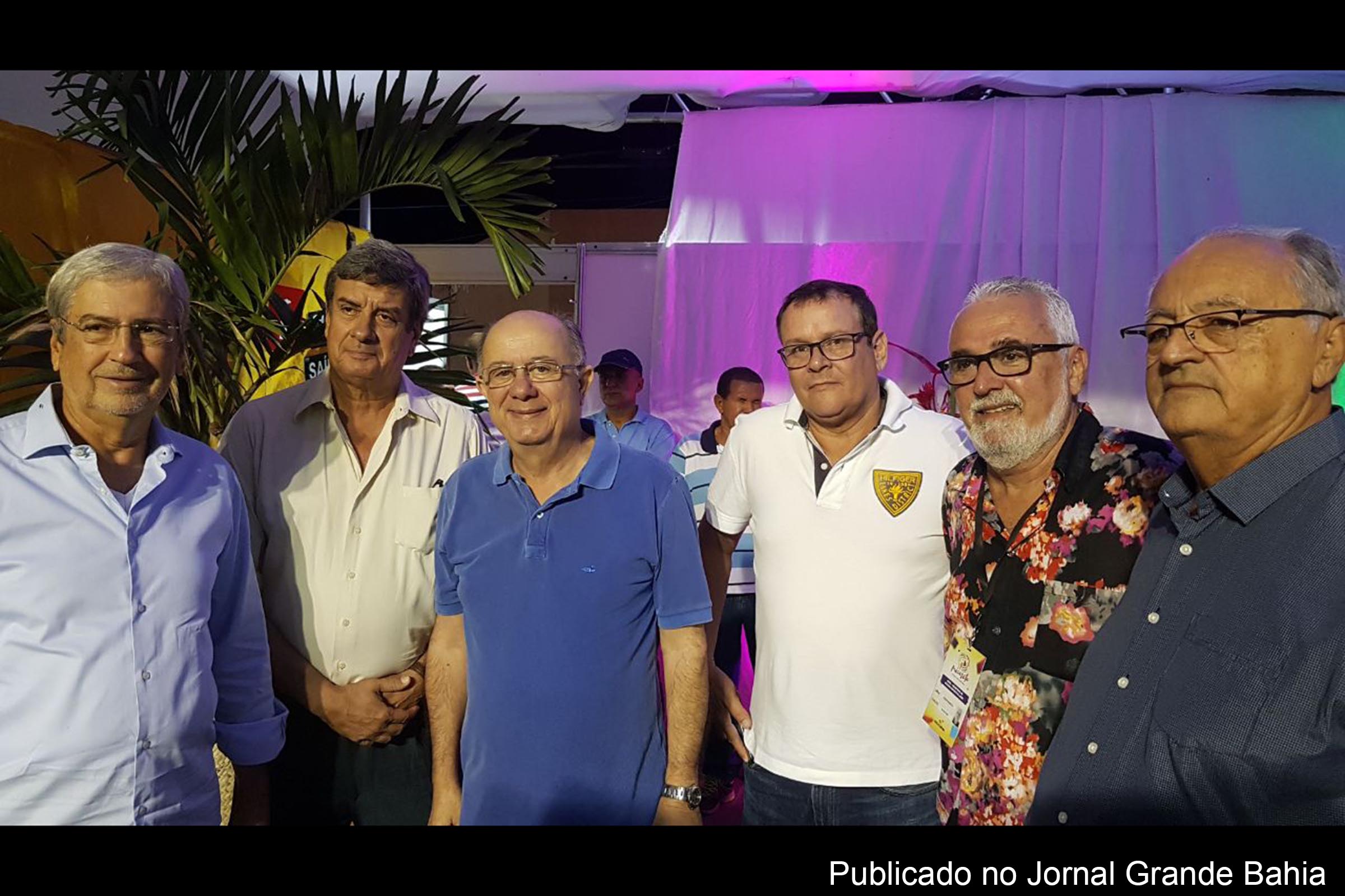 Antônio José Imbassahy da Silva, Colbert Martins da Silva Filho e José Ronaldo de Carvalho participam da Micareta 2018 de Feira de Santana.