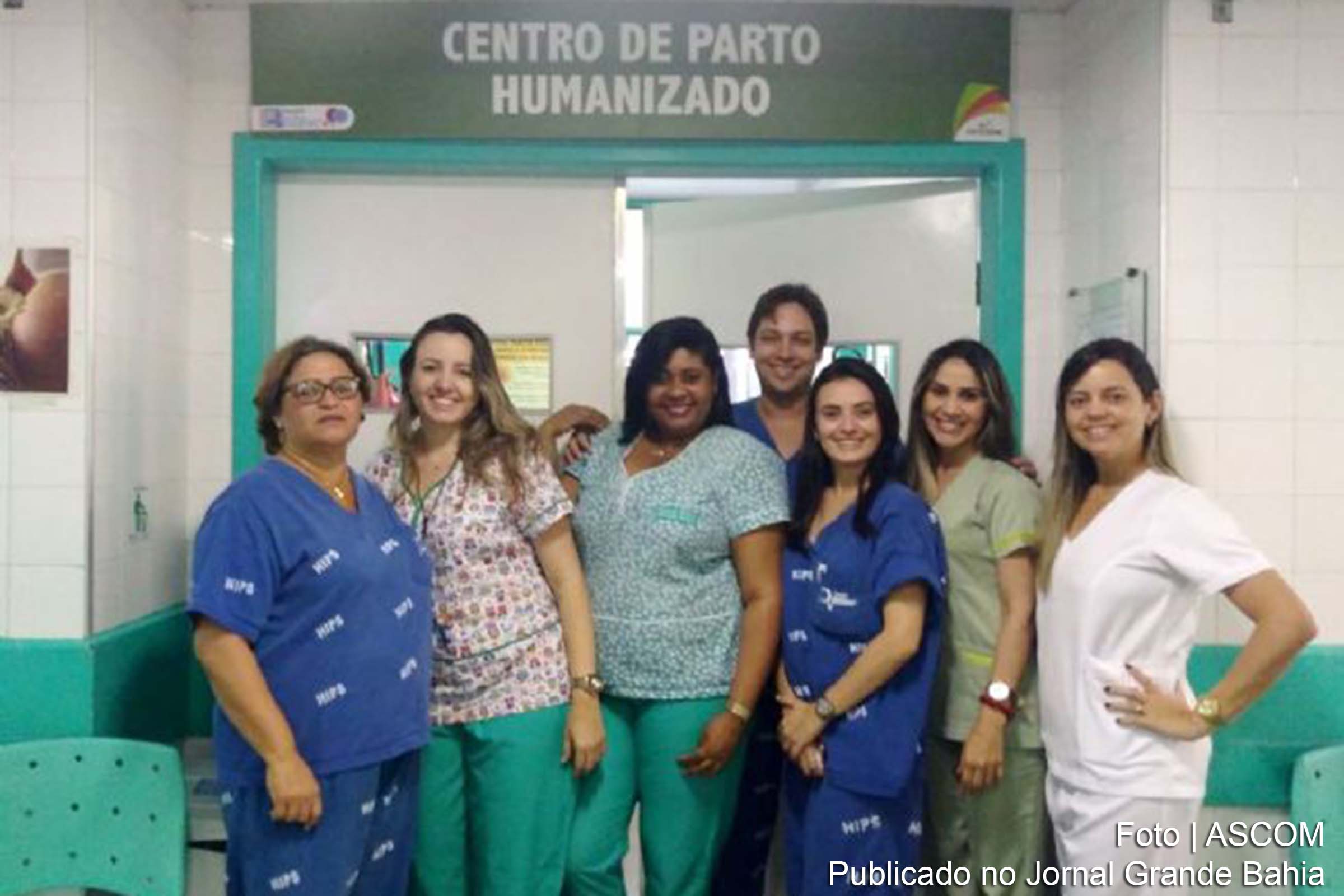 Equipe de obstetras do Hospital da Mulher de Feira de Santana.