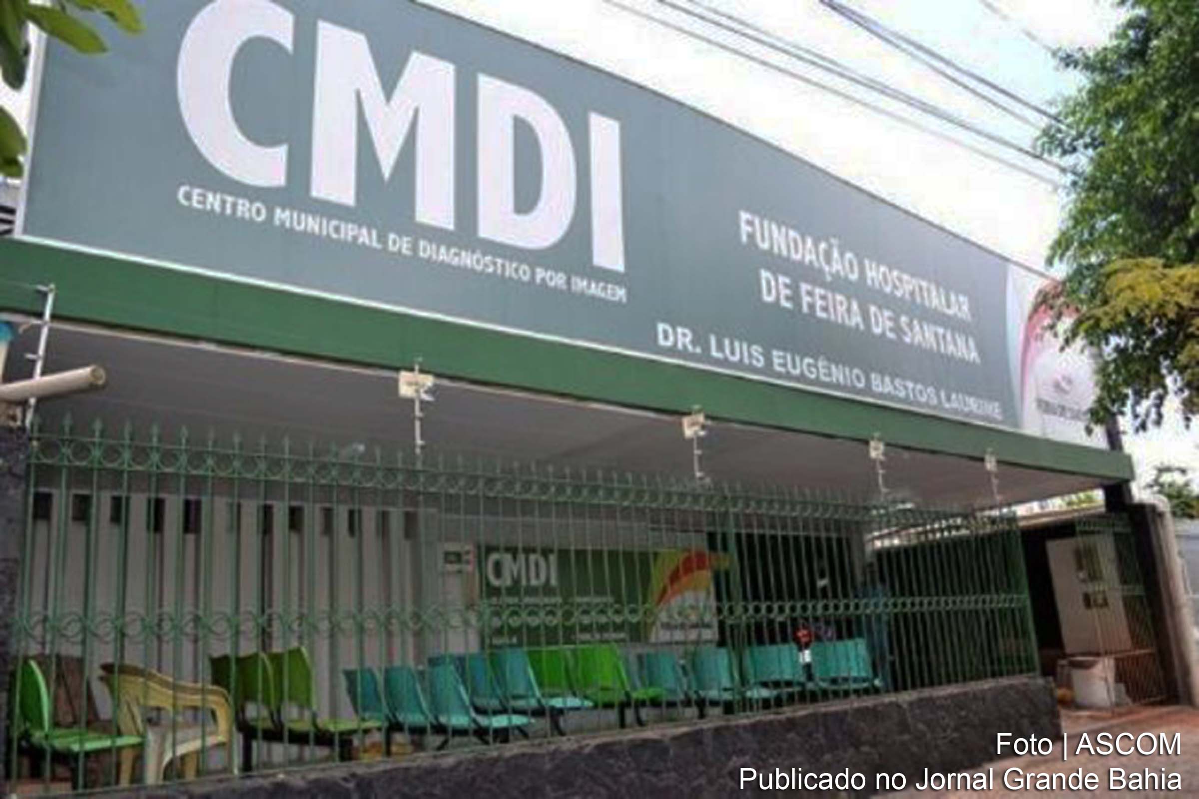 Fachada do Centro Municipal de Diagnóstico por Imagem Dr. Eugênio Laurine, em Feira de Santana.