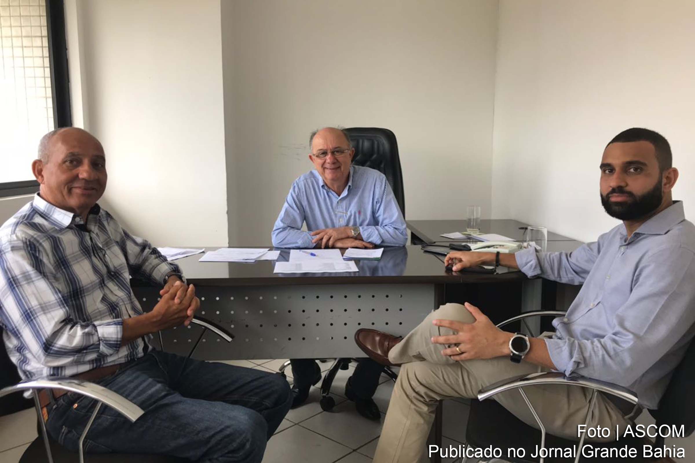 Eliel Santana, José Ronaldo e Heber Santana debatem apoio para as eleições de 2018.