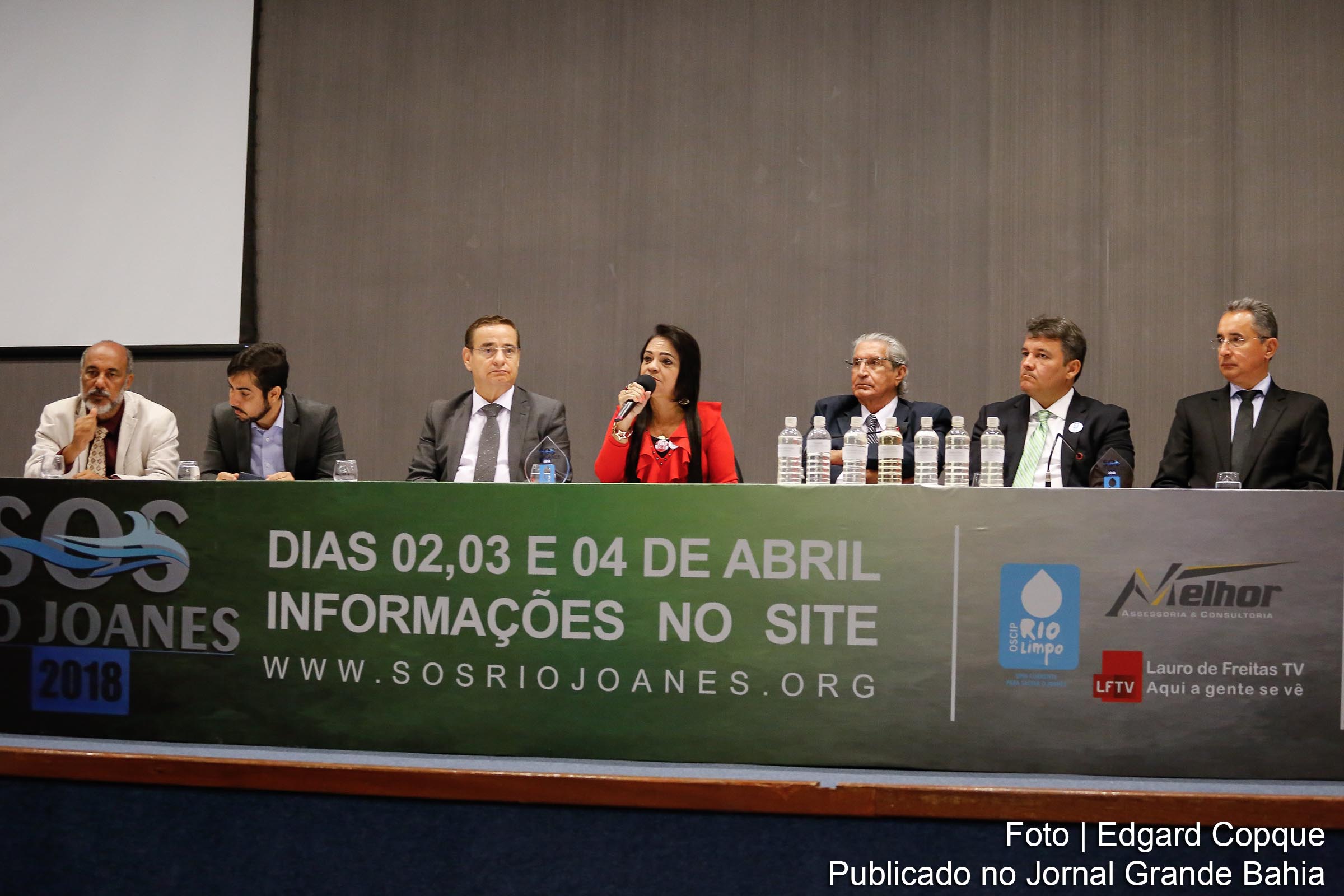 Mesa de debate do seminário ‘SOS Rio Joanes'.