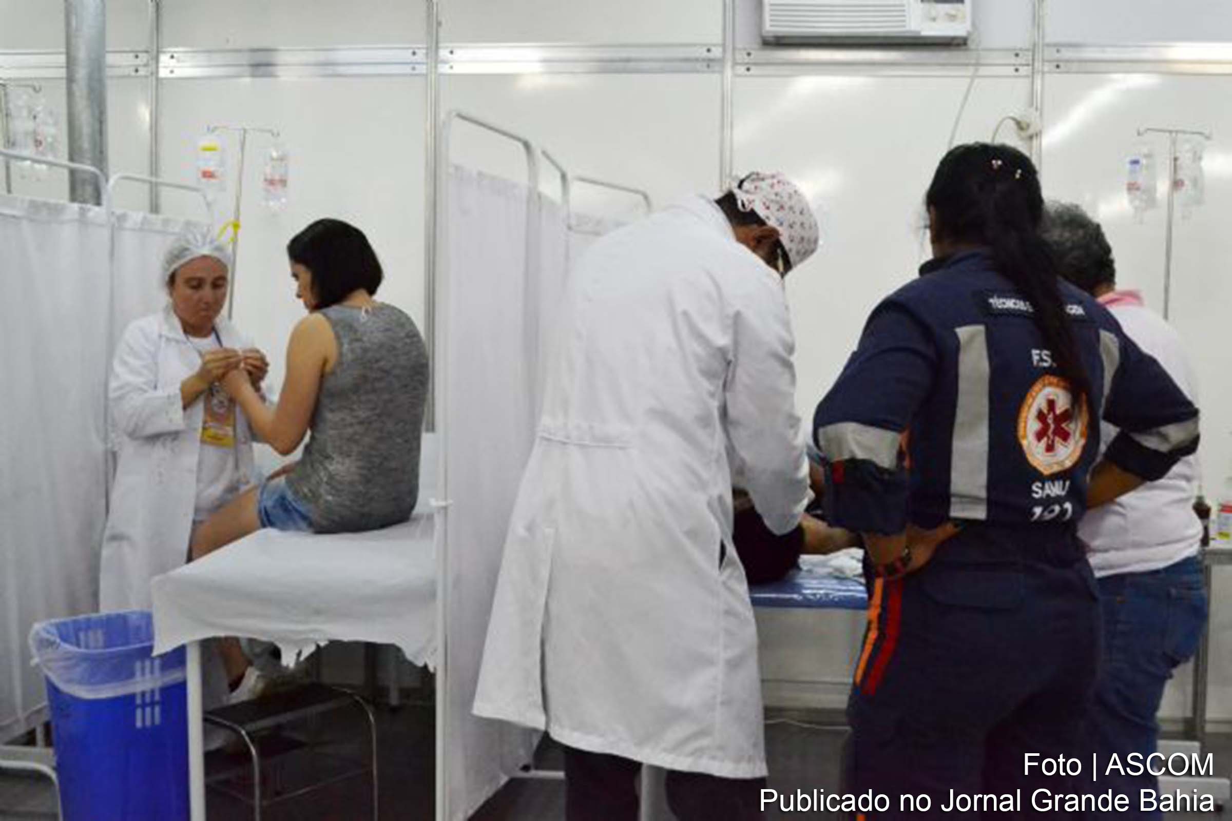 Posto da Saúde registra redução de 46% no número de atendimentos do primeiro dia da Micareta 2018 de Feira de Santana.