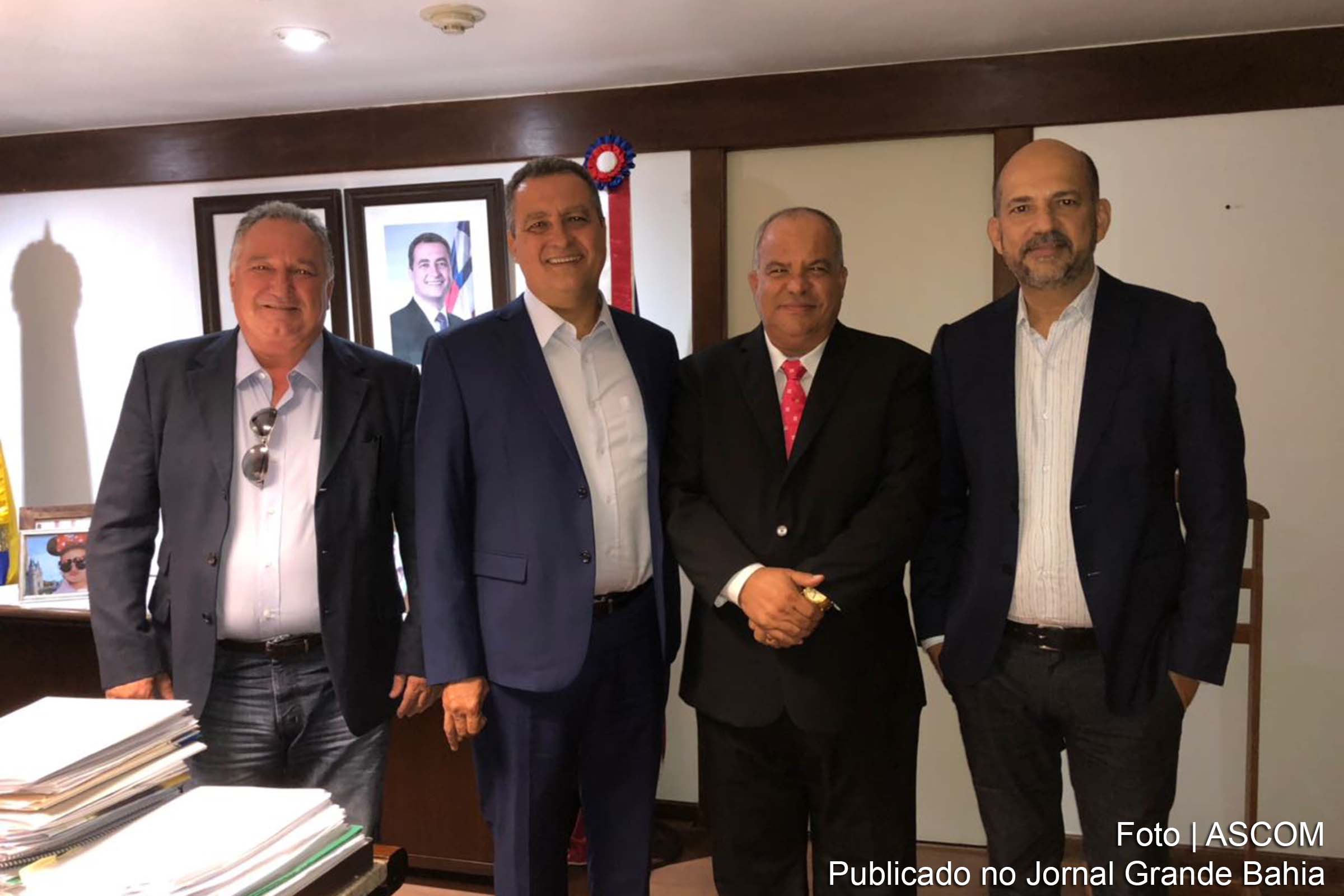 Governador Rui Costa recebe prefeito de Eunápolis e confirma agenda no município.